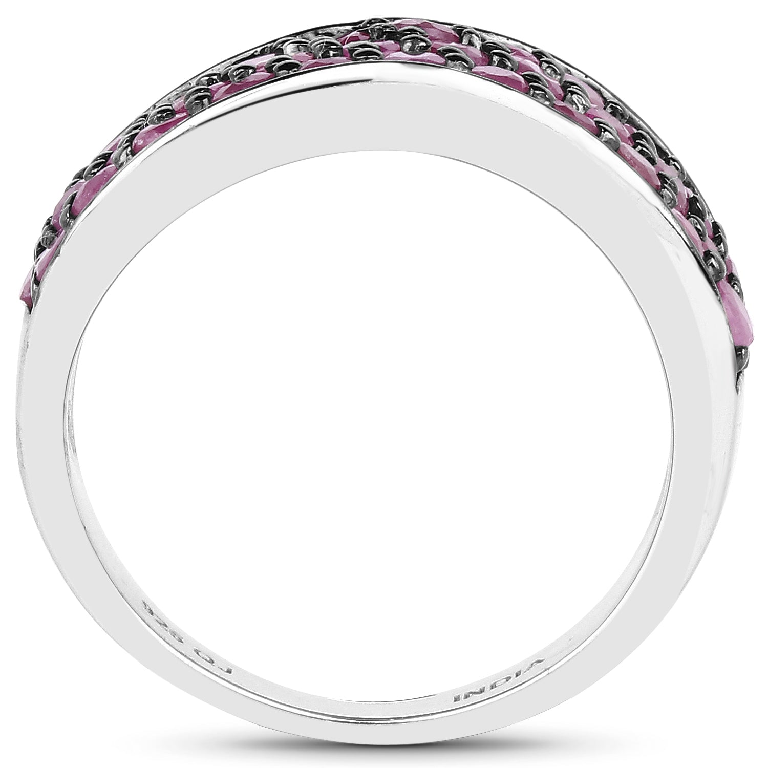 2.33 Carat Genuine Ruby .925 Sterling Silver Ring on sale at MyriadMart