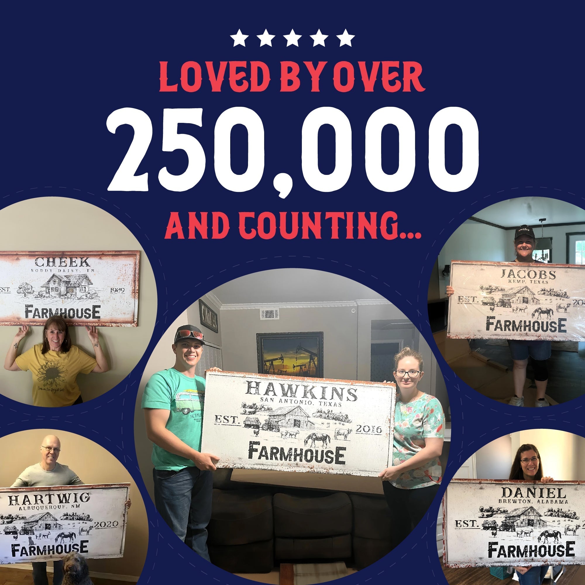 Rustic Farmhouse Sign on sale at MyriadMart