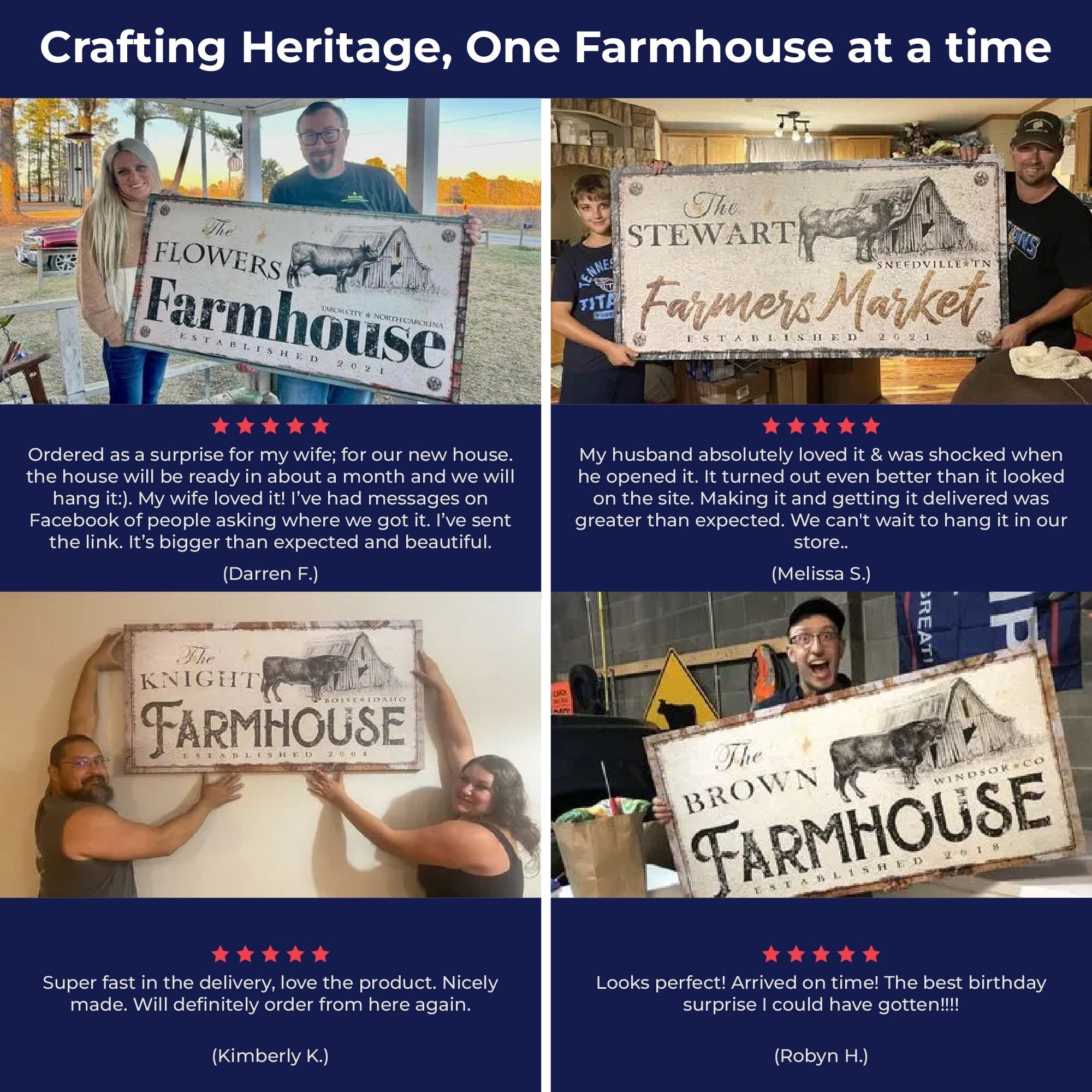 Rustic Farmhouse Sign on sale at MyriadMart