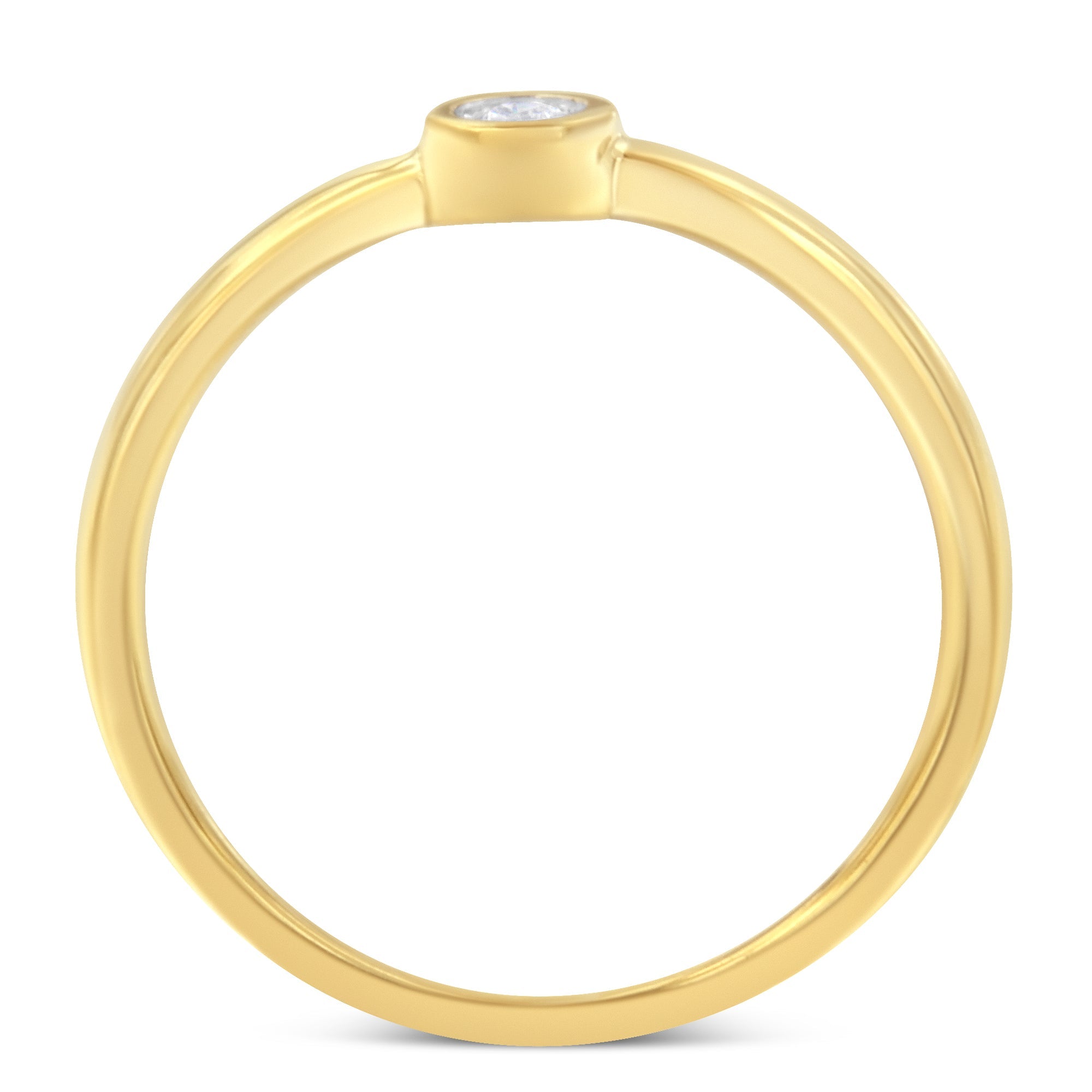 14K Yellow Gold Plated .925 Sterling Silver Miracle Set Diamond Ring 1/20 Cttw, J-K Color, I1-I2 Clarity - Size 6 on sale at MyriadMart