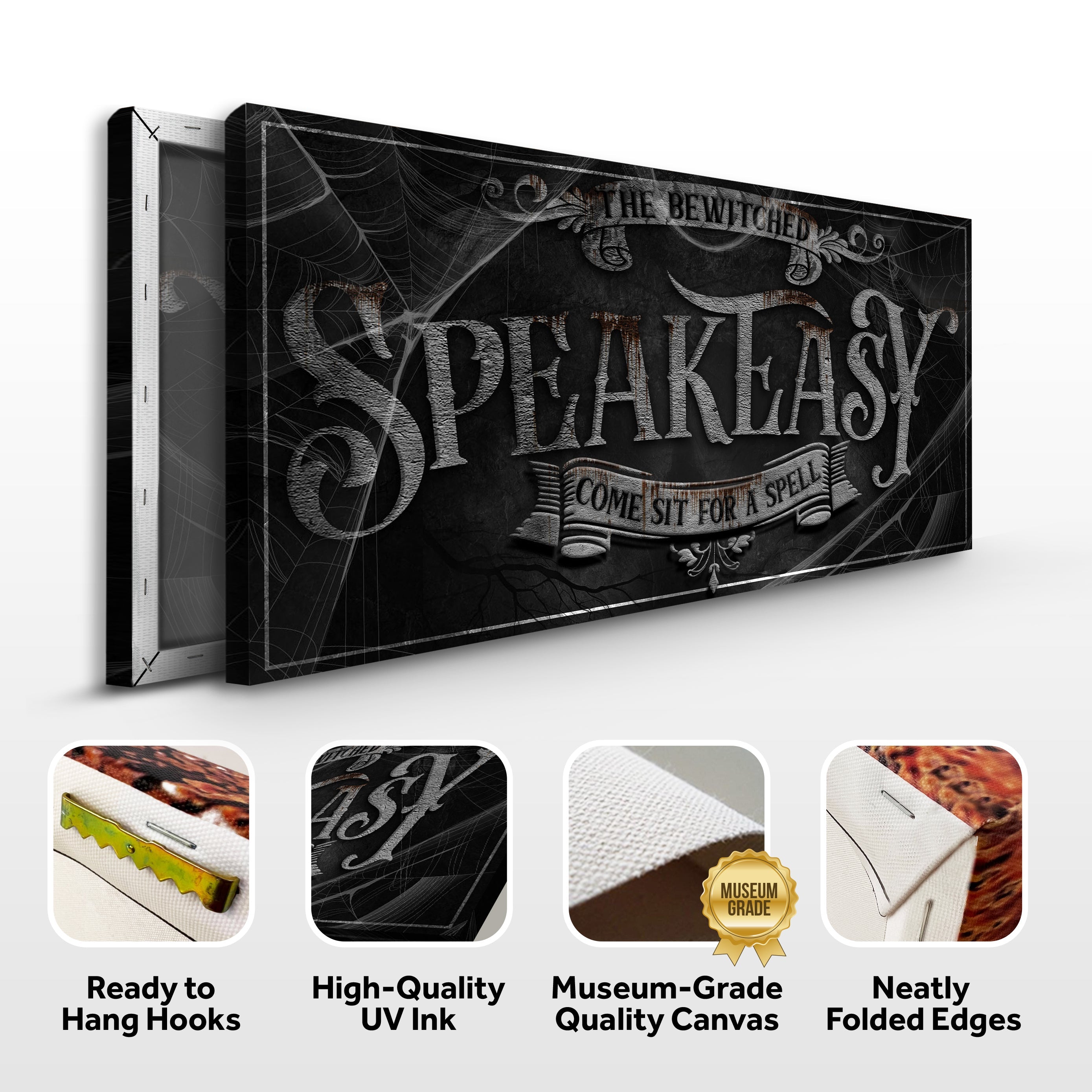 Wicked Witches' Graveyard Bar Halloween Sign III on sale at MyriadMart