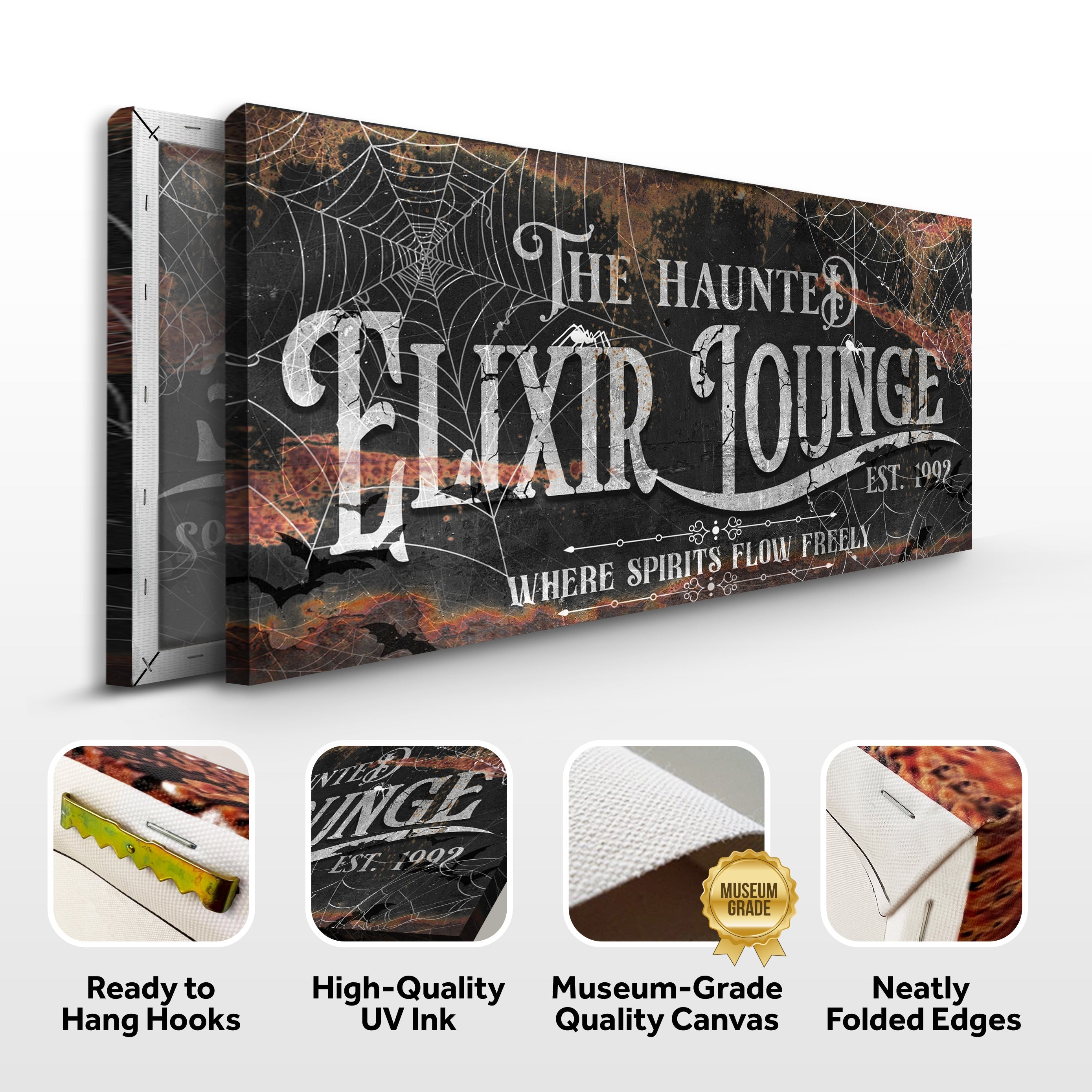The Haunted Elixir Lounge Halloween Sign III on sale at MyriadMart