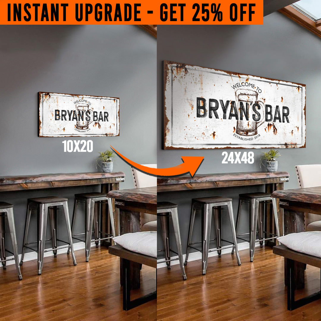 Upgrade Your 'Bar' Style 1 Canvas To 24x48 Inches on sale at MyriadMart