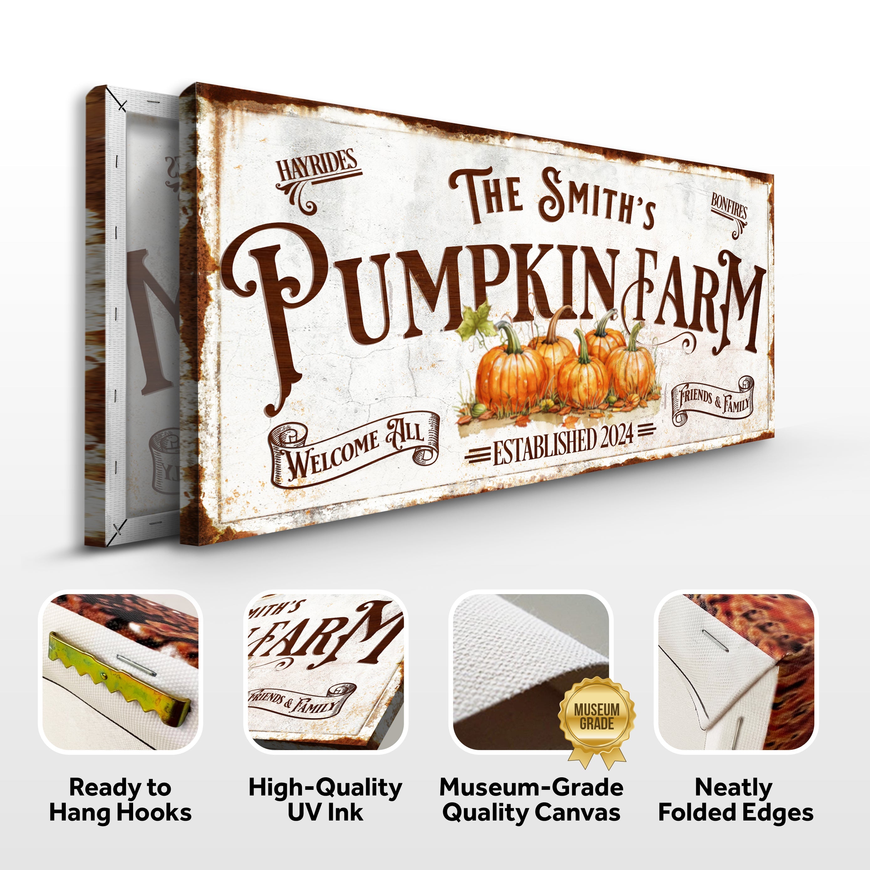 Personalized Pumpkin Farm Sign on sale at MyriadMart