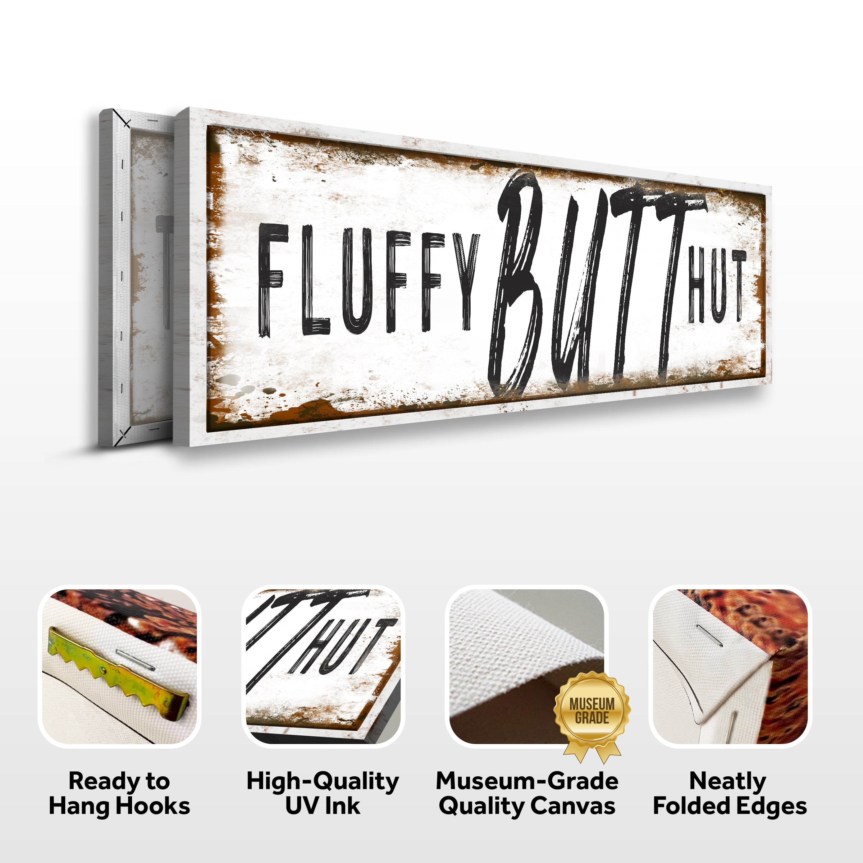 Fluffy Butt Hut Chicken Coop Sign on sale at MyriadMart