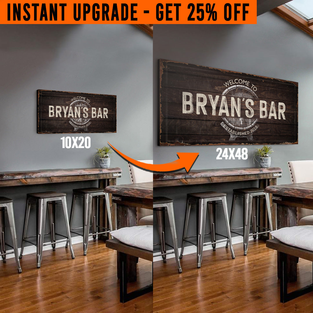 Upgrade Your 'Bar' Style 3 Canvas To 24x48 Inches on sale at MyriadMart