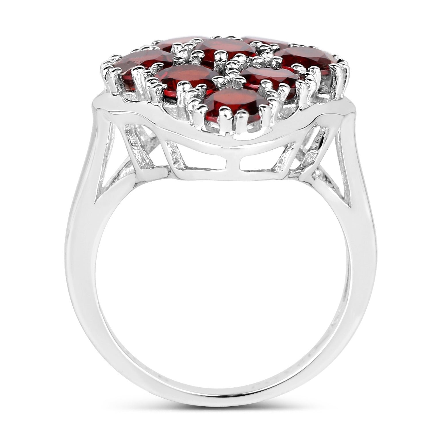 5.22 Carat Genuine Garnet .925 Sterling Silver Ring on sale at MyriadMart