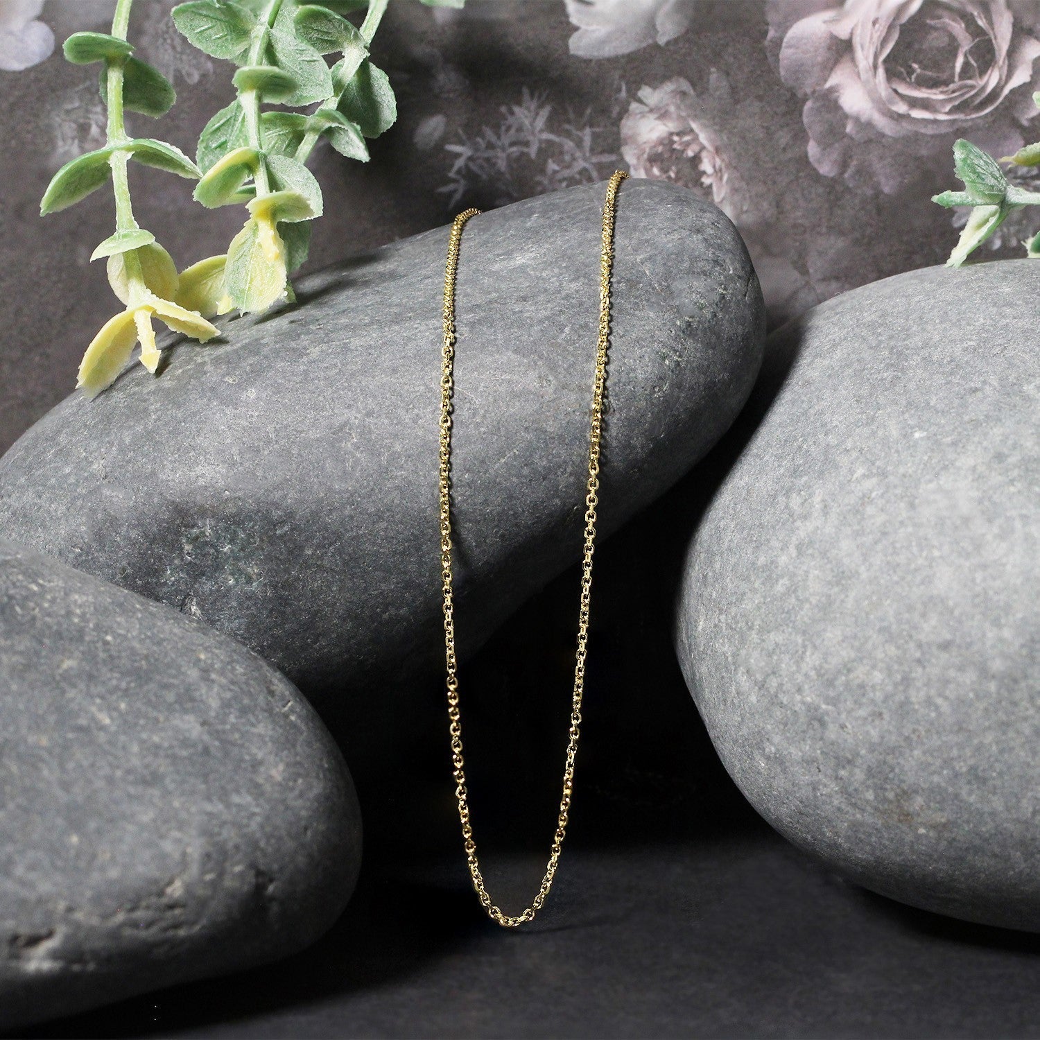 10k Yellow Gold Diamond Cut Cable Link Chain 1.10 mm on sale at MyriadMart