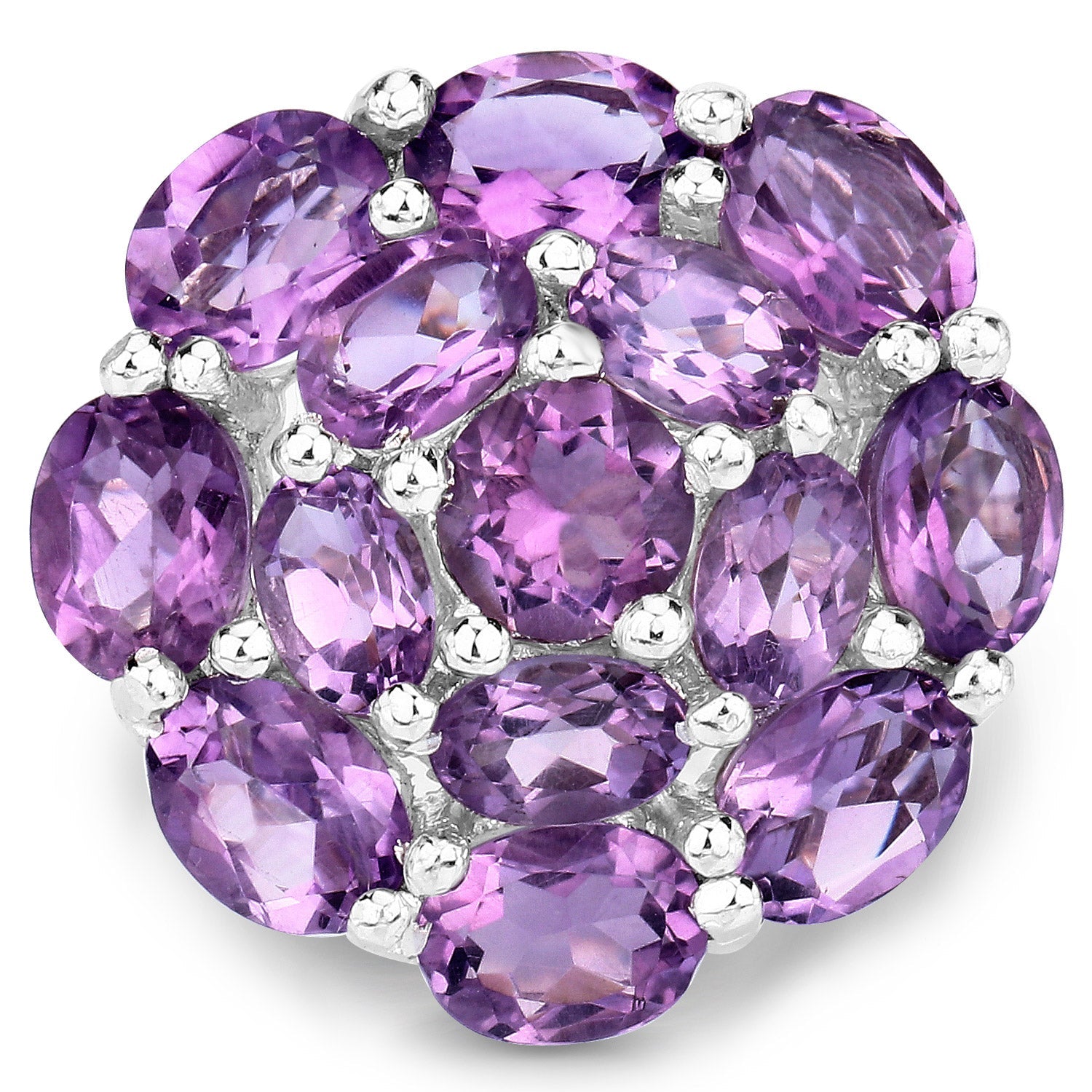 9.28 Carat Genuine Amethyst .925 Sterling Silver Ring on sale at MyriadMart