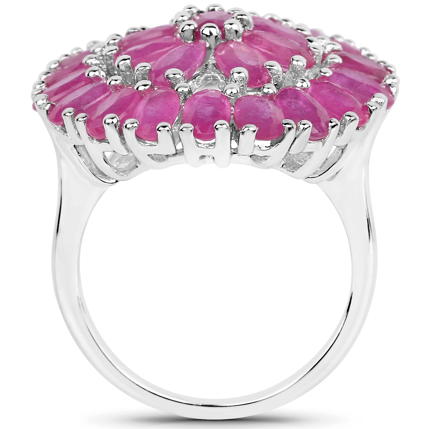 8.10 Carat Genuine Ruby .925 Sterling Silver Ring on sale at MyriadMart