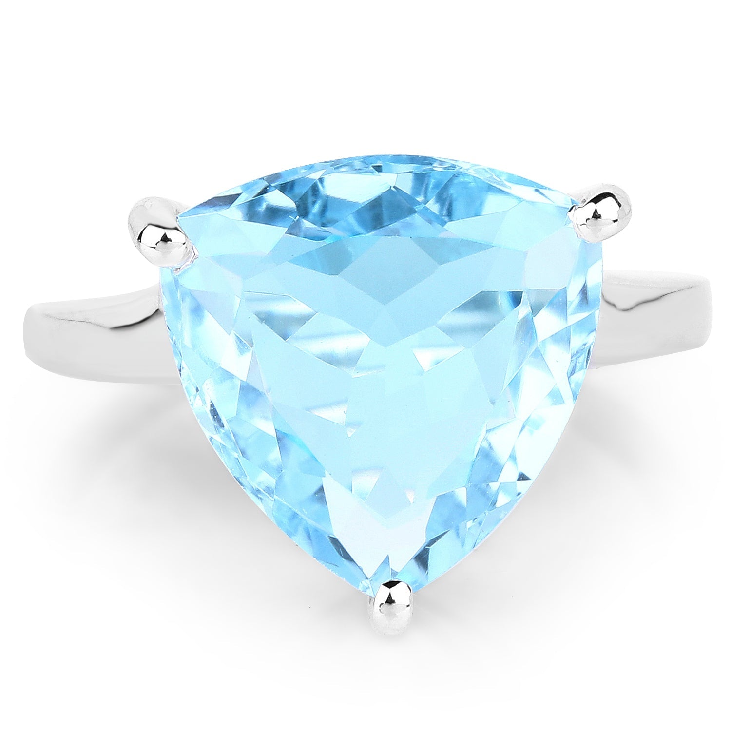 9.00 Carat Genuine Blue Topaz .925 Sterling Silver Ring on sale at MyriadMart