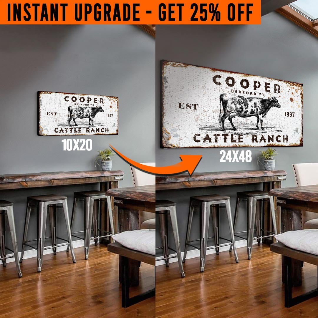 Upgrade Your 'Cattle' Style 1 Canvas To 24x48 Inches on sale at MyriadMart