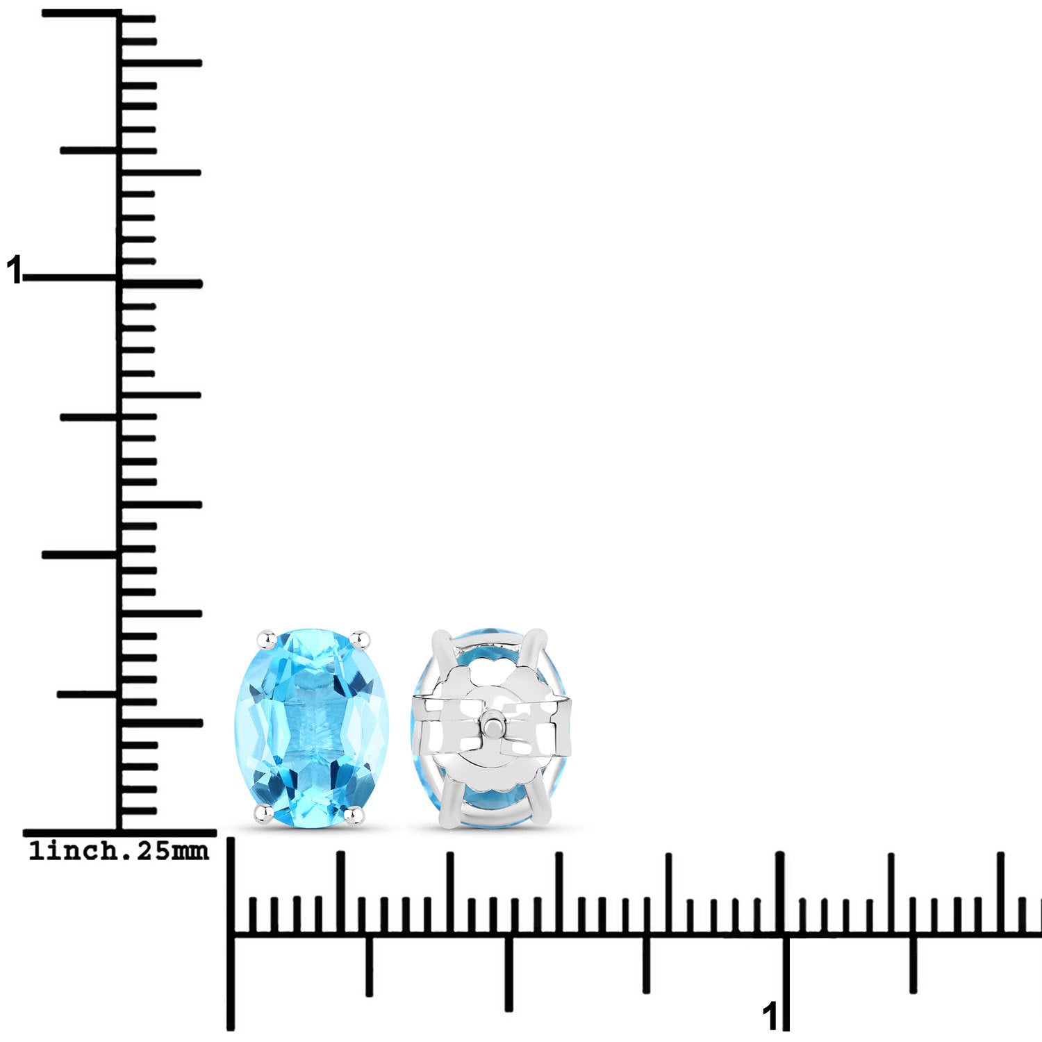 4.00 Carat Genuine Swiss Blue Topaz .925 Sterling Silver Earrings on sale at MyriadMart