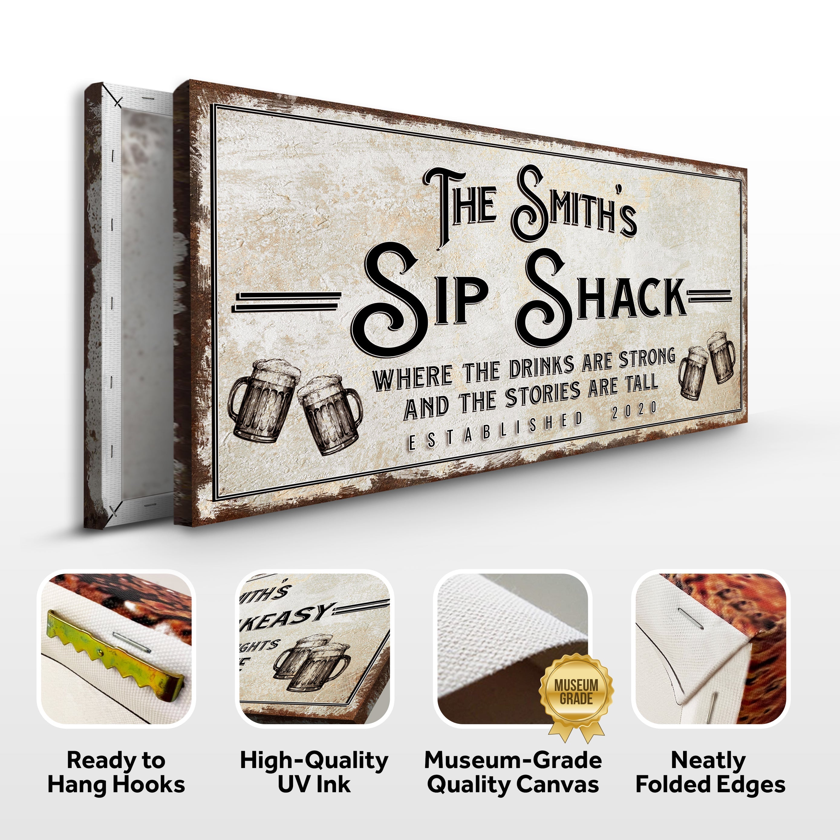 Family Sip Shack Bar Sign on sale at MyriadMart