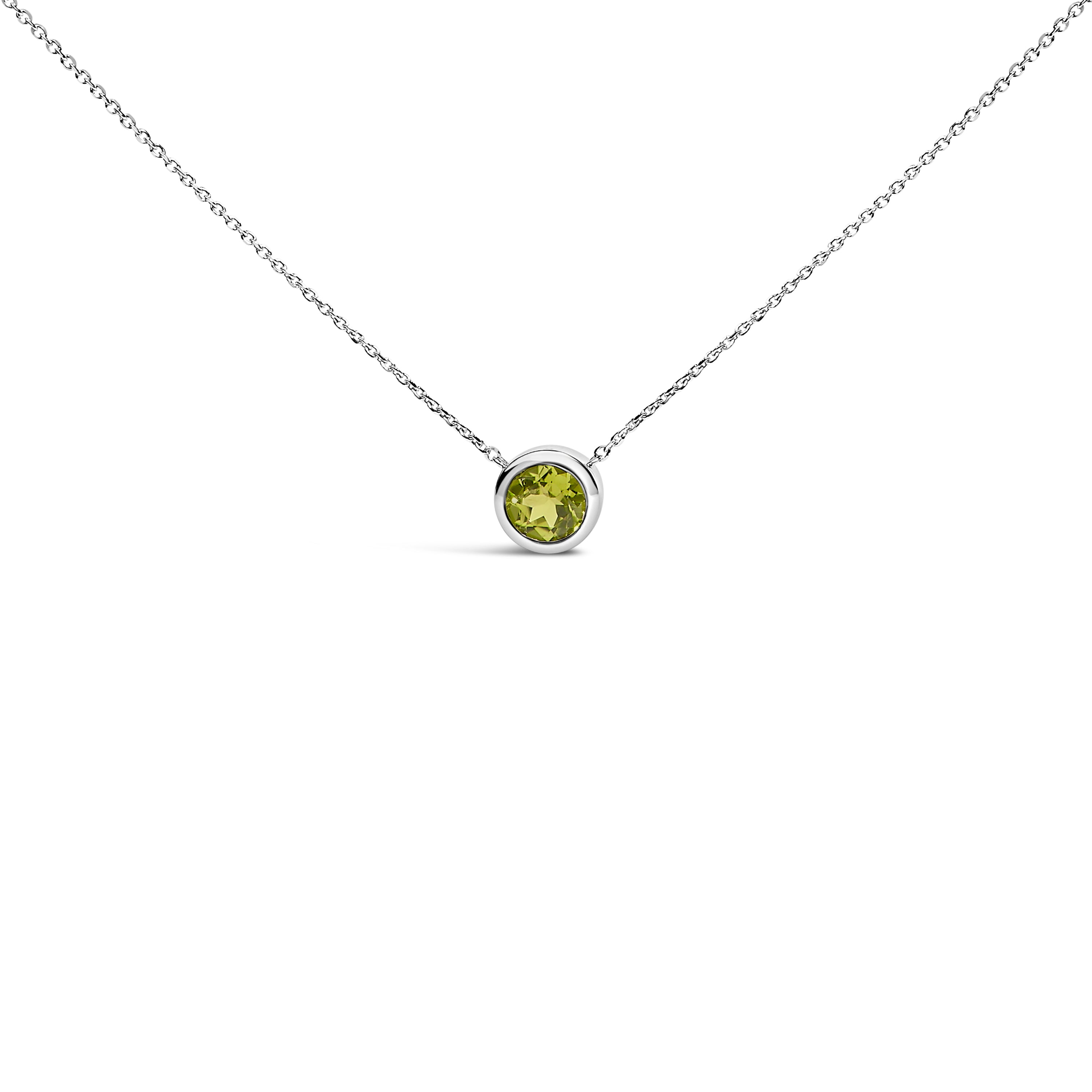 .925 Sterling Silver 7MM Bezel Set Created Purple Amethyst Pendant Necklace - 18" Inches on sale at MyriadMart
