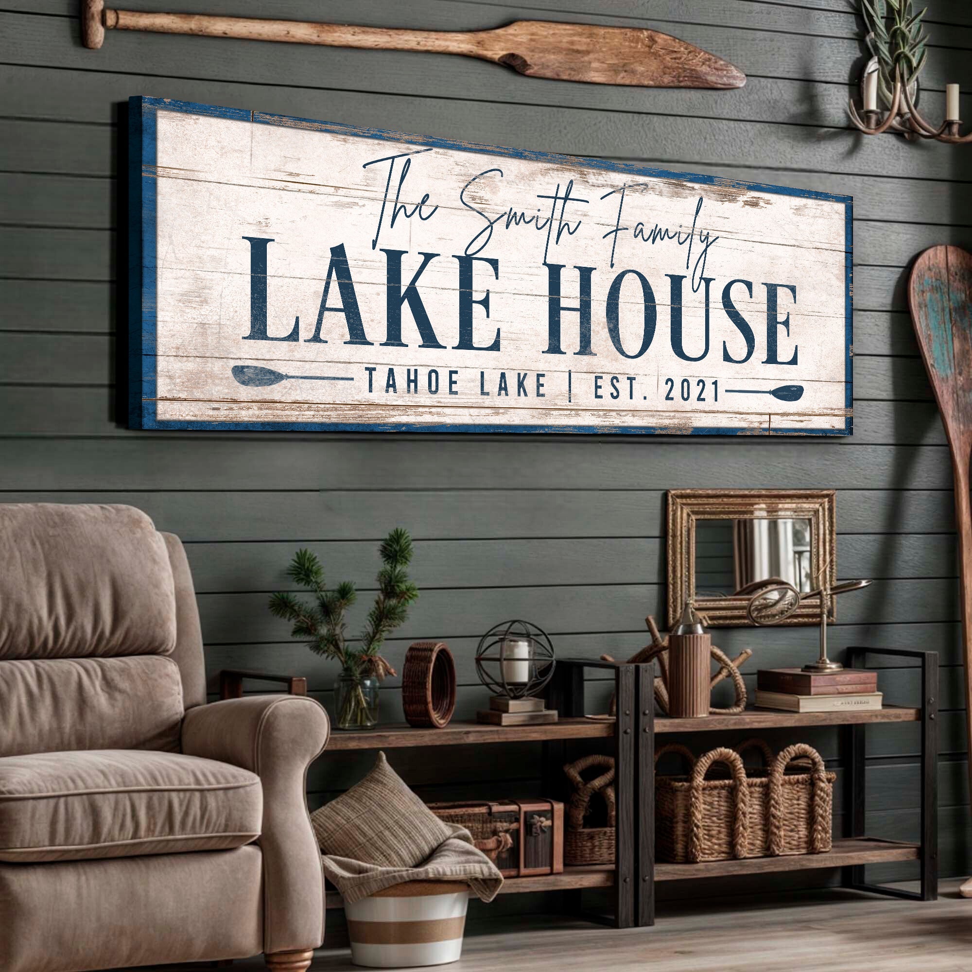 Personalized Lake House Sign V on sale at MyriadMart