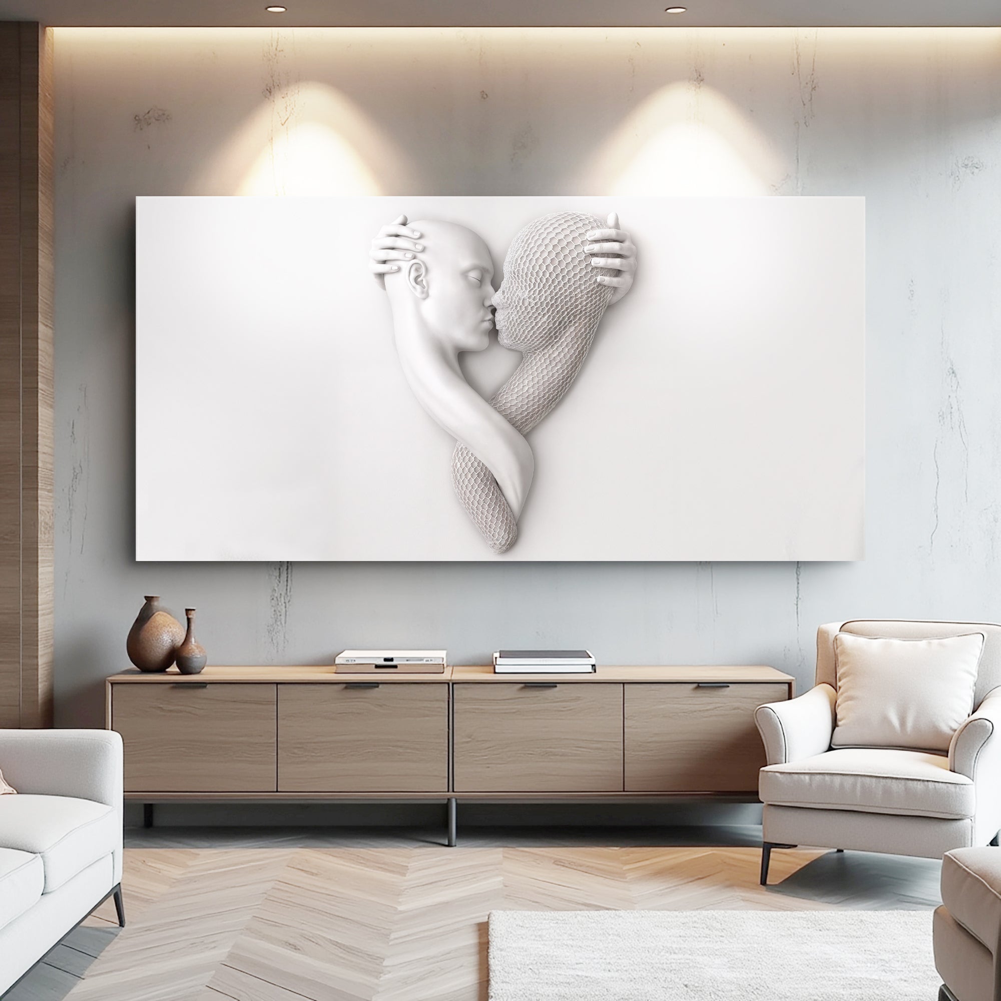 Eternal Love Figure Abstract Wall Art VI on sale at MyriadMart