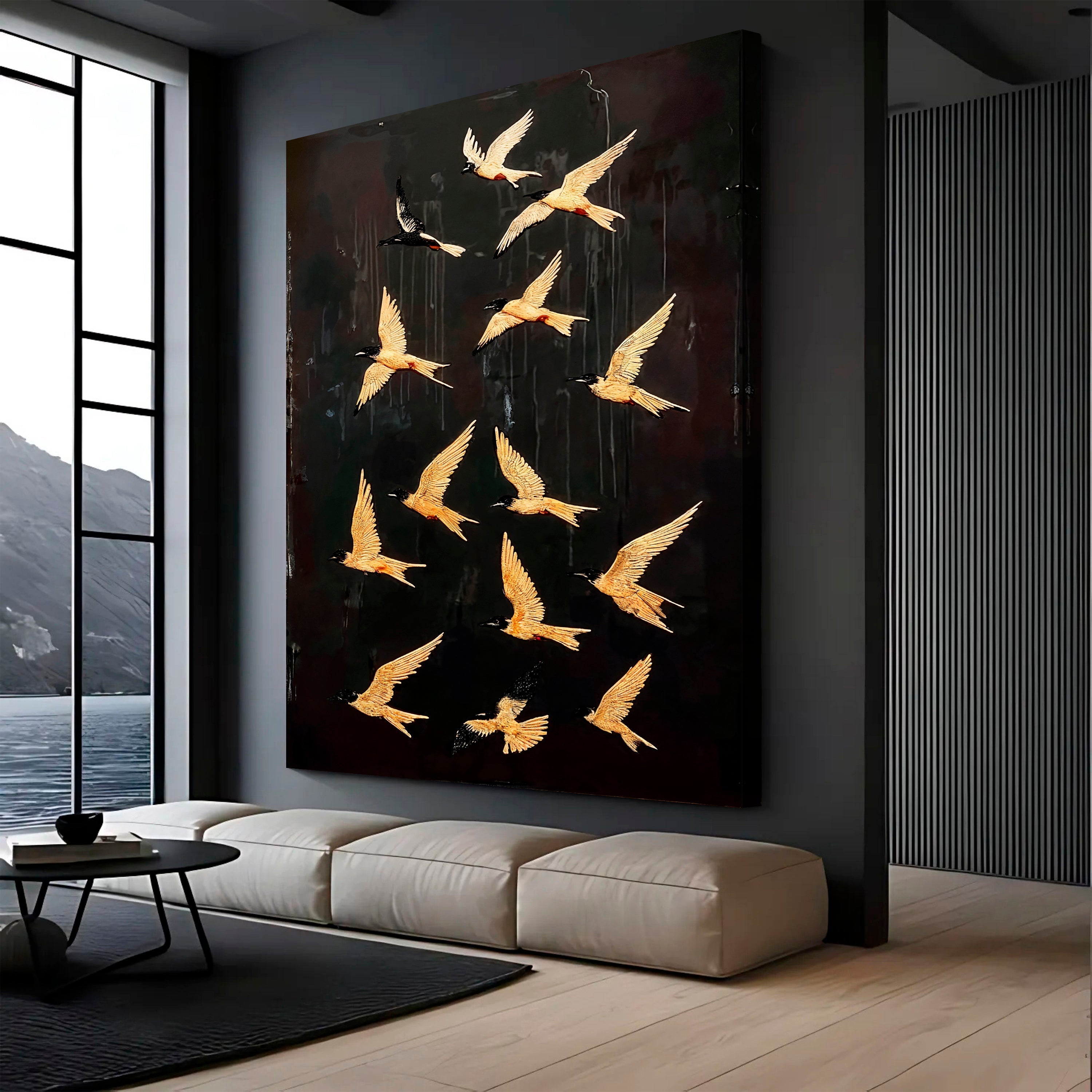 Abstract Flying Swallow Wall Art on sale at MyriadMart