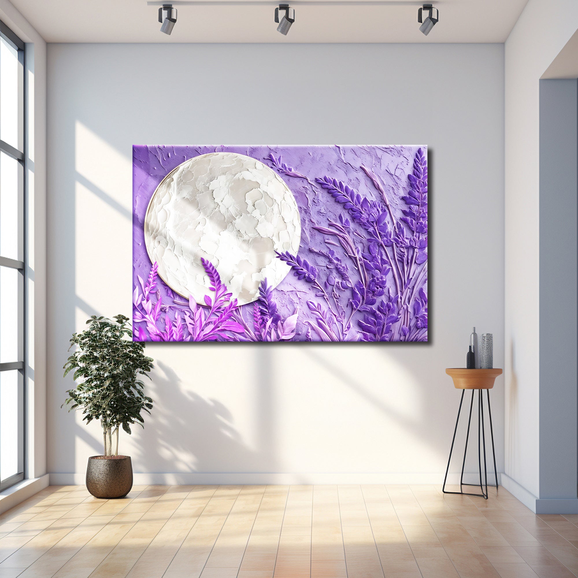 3D Lavander Moon Wall Art on sale at MyriadMart
