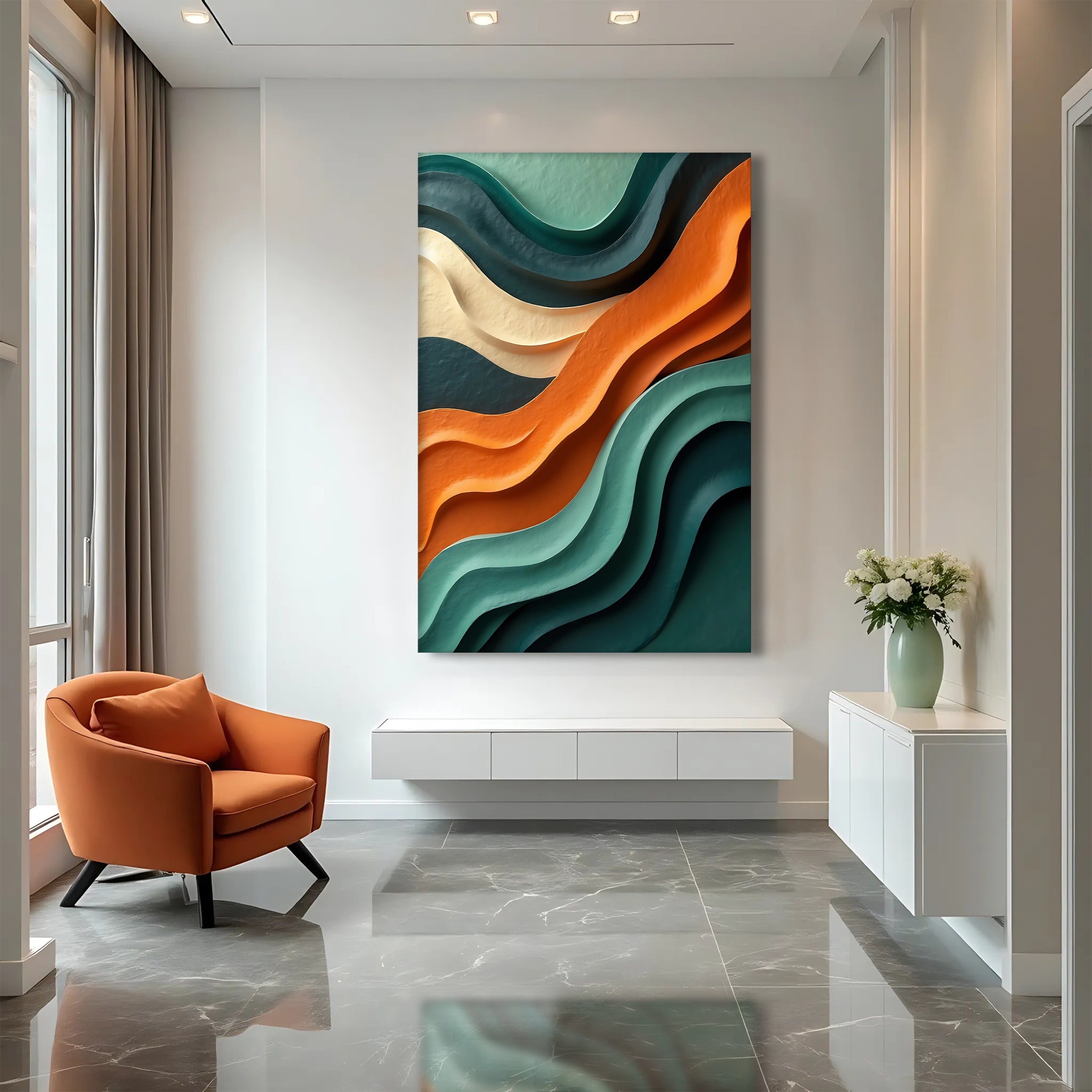 Wave Abstract Wall Art on sale at MyriadMart