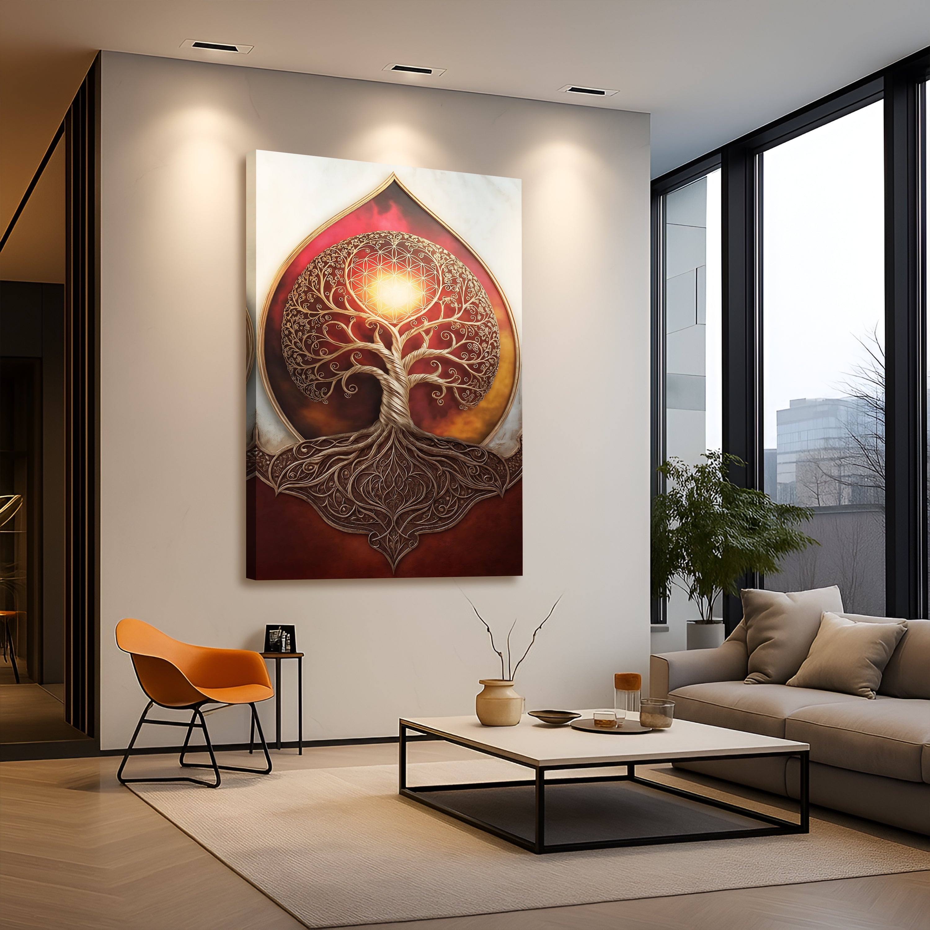Tree of Life: Sacred Geometry Abstract Wall Art on sale at MyriadMart
