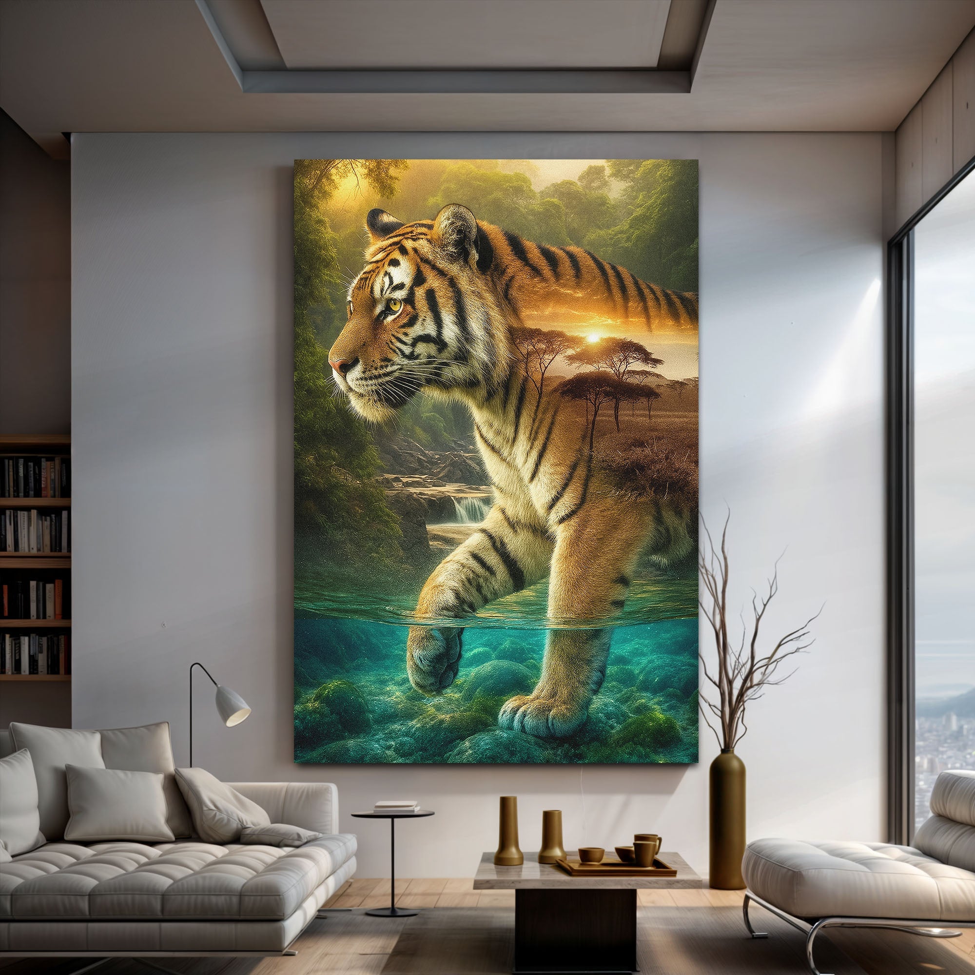 Tiger's Allegory Wall Art on sale at MyriadMart