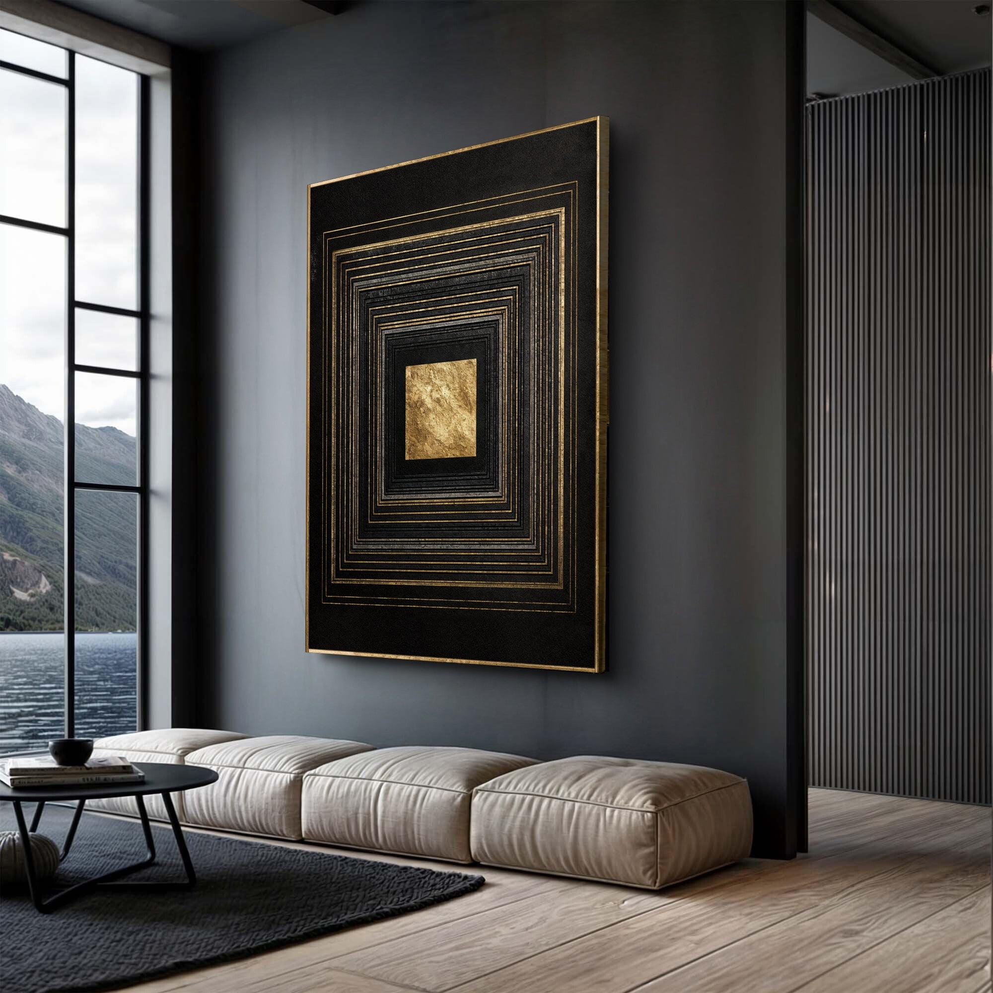 Black And Gold Core Wall Art on sale at MyriadMart