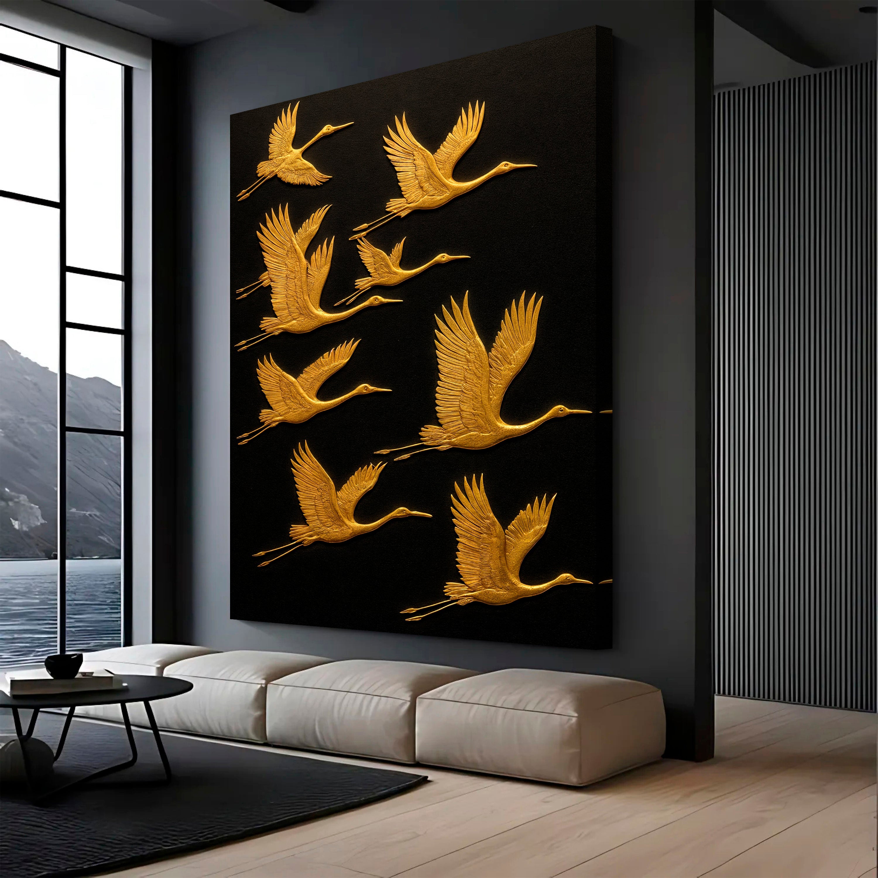 Abstract Sandhill Cranes Wall Art on sale at MyriadMart