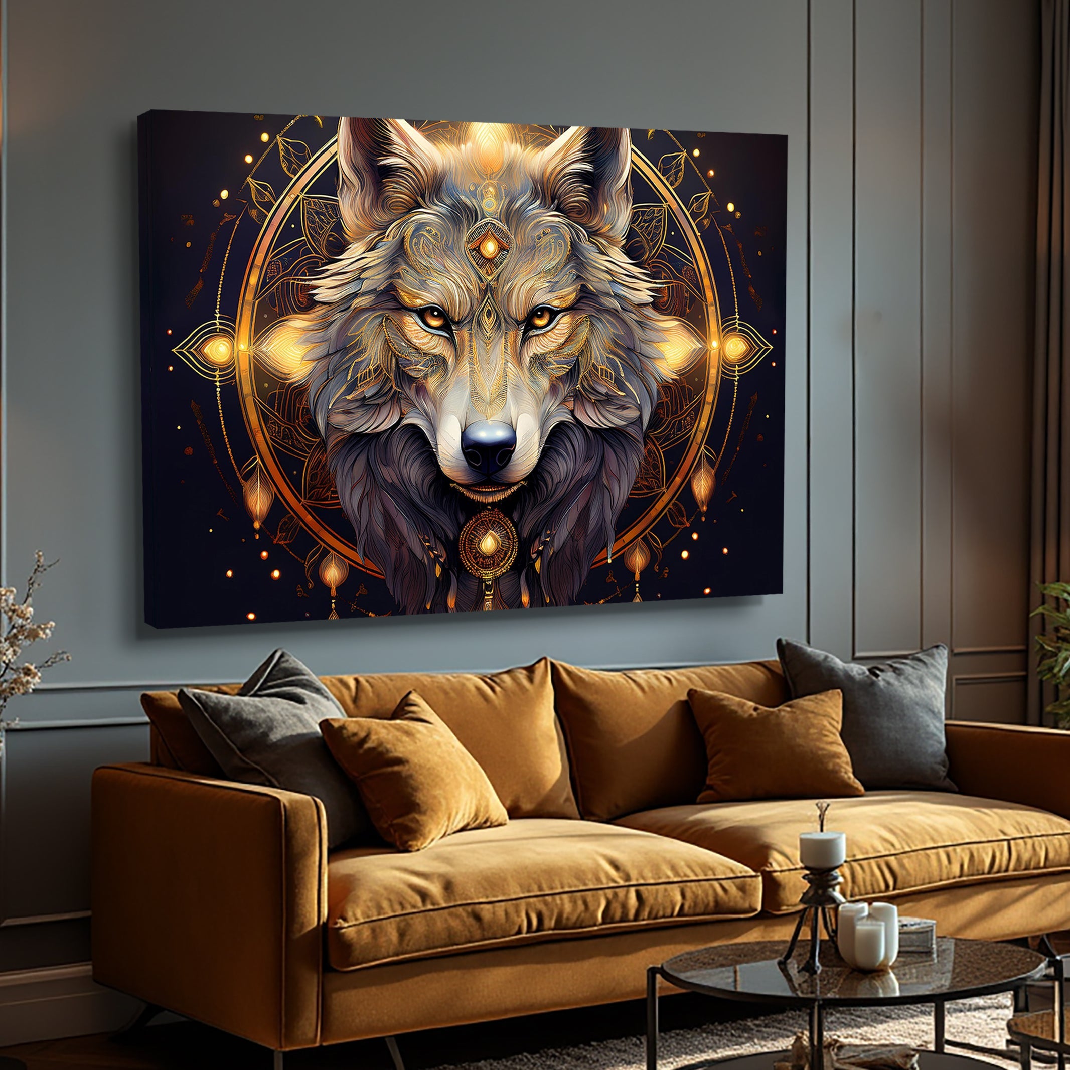 Wolf Head Wall Art on sale at MyriadMart