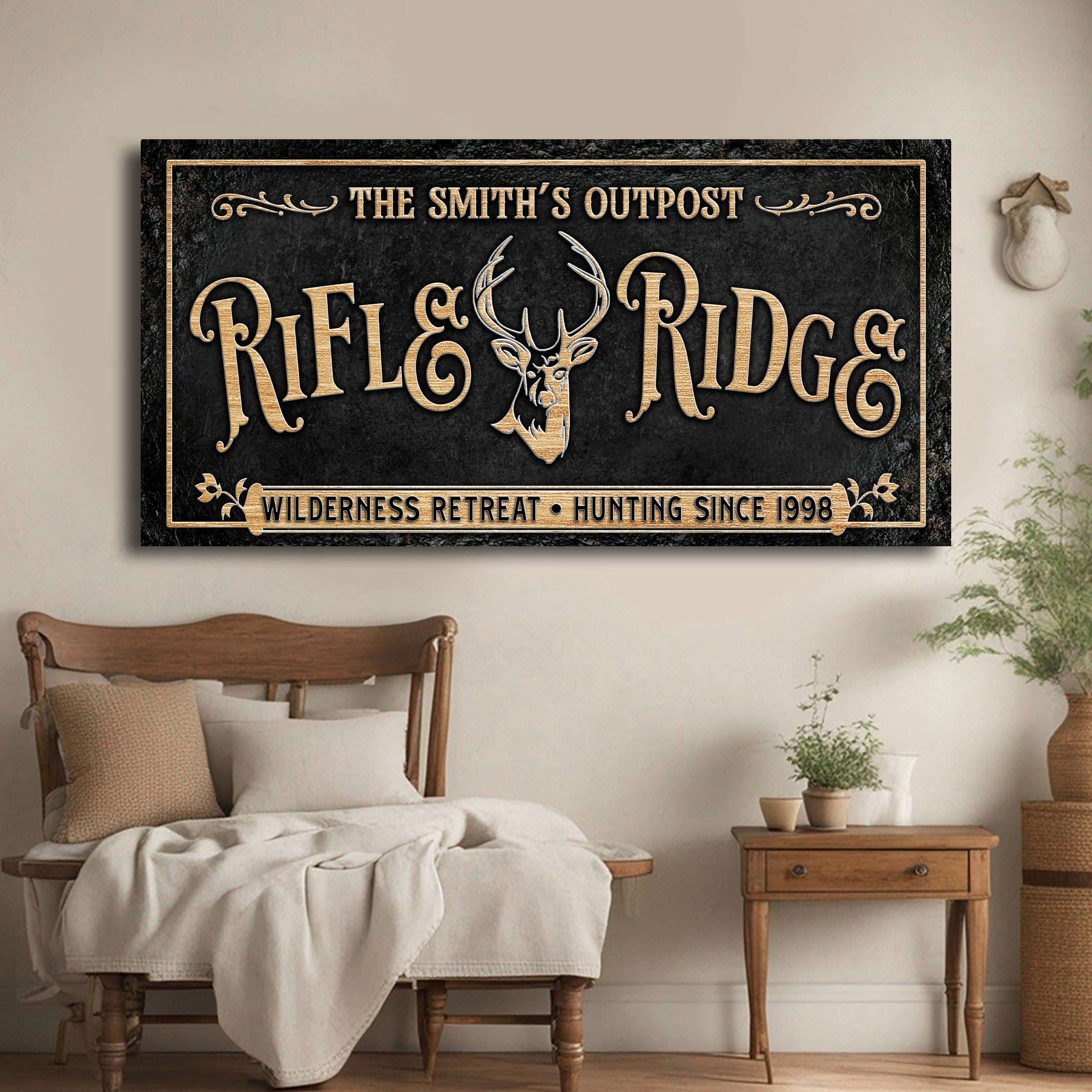 Personalized Rifle Ridge Family Sign on sale at MyriadMart
