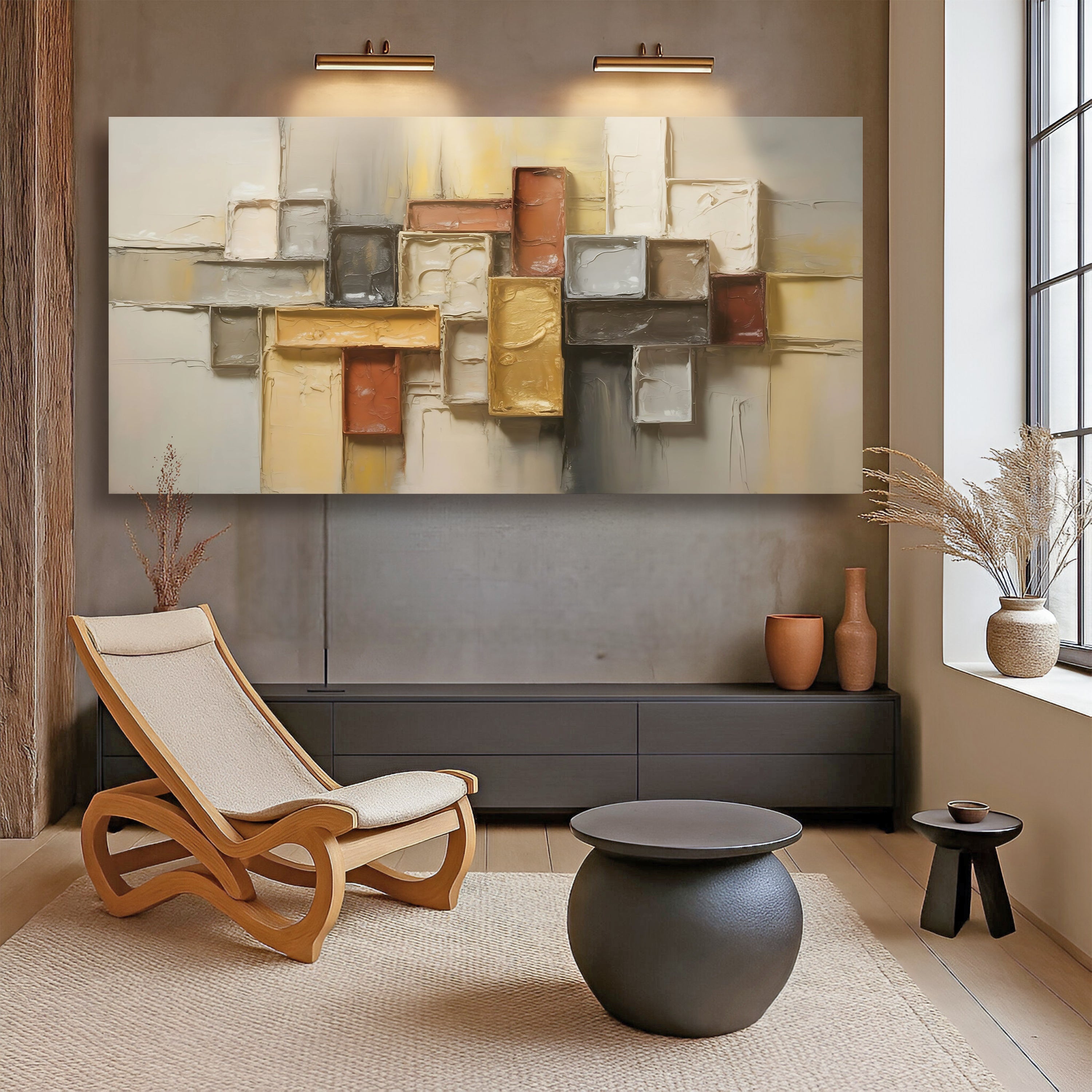 Shape Pattern Minimalist Abstract Wall Art on sale at MyriadMart