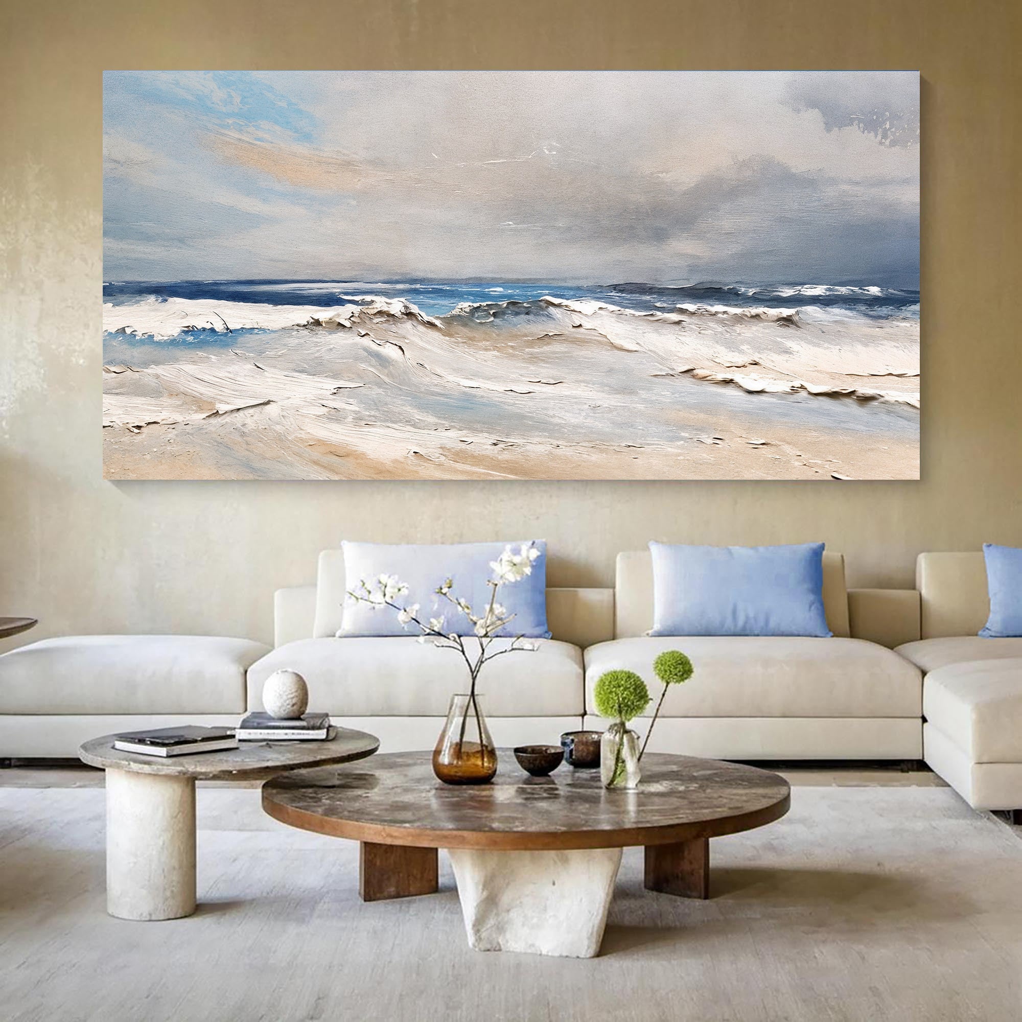 Serene Ocean Wave Coastal Wall Art IX on sale at MyriadMart