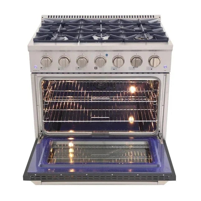 Kucht 36” Pro-Style Kitchen Dual Fuel Range - KDF362/LP-GR on sale at MyriadMart