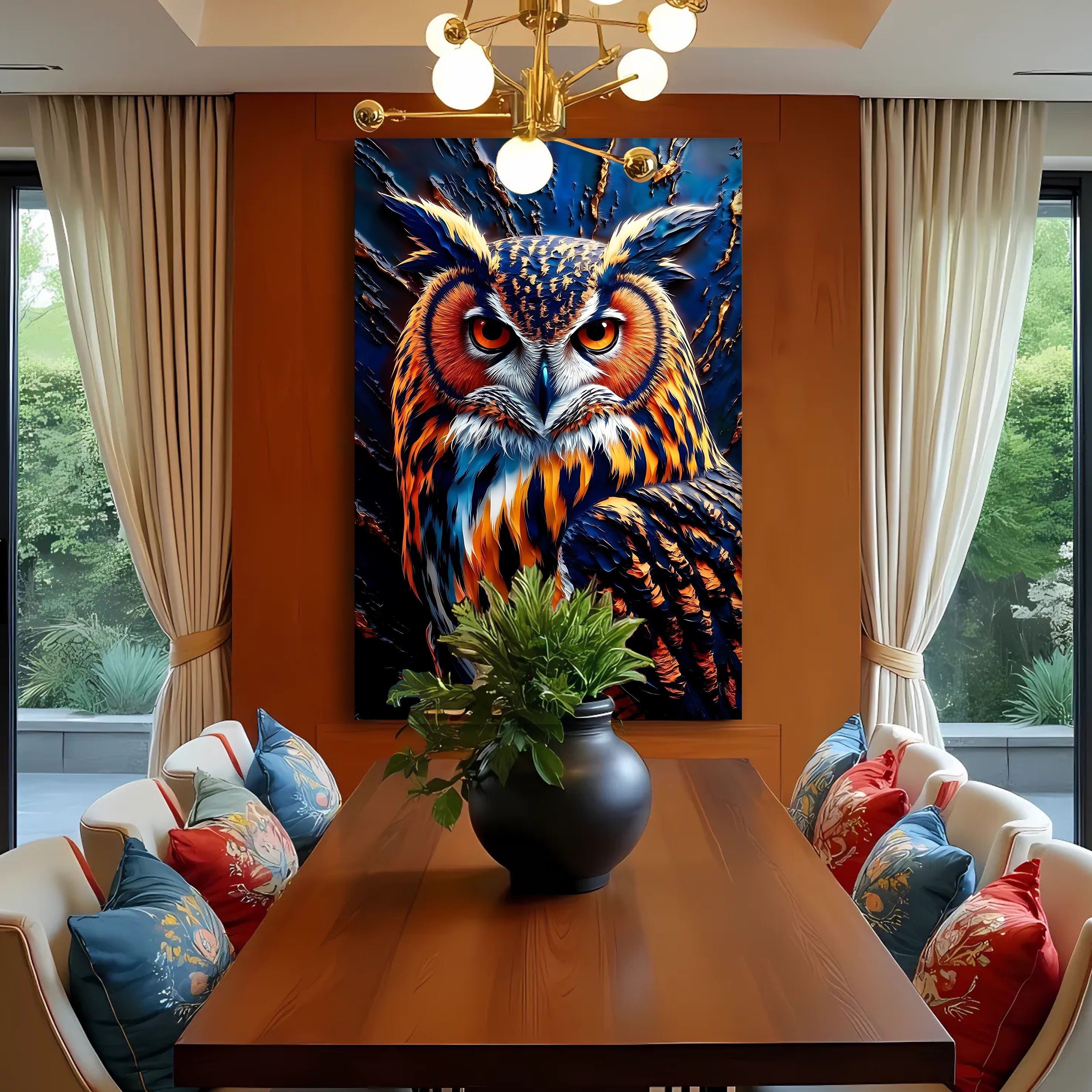 Abstract Owl Wall Art on sale at MyriadMart
