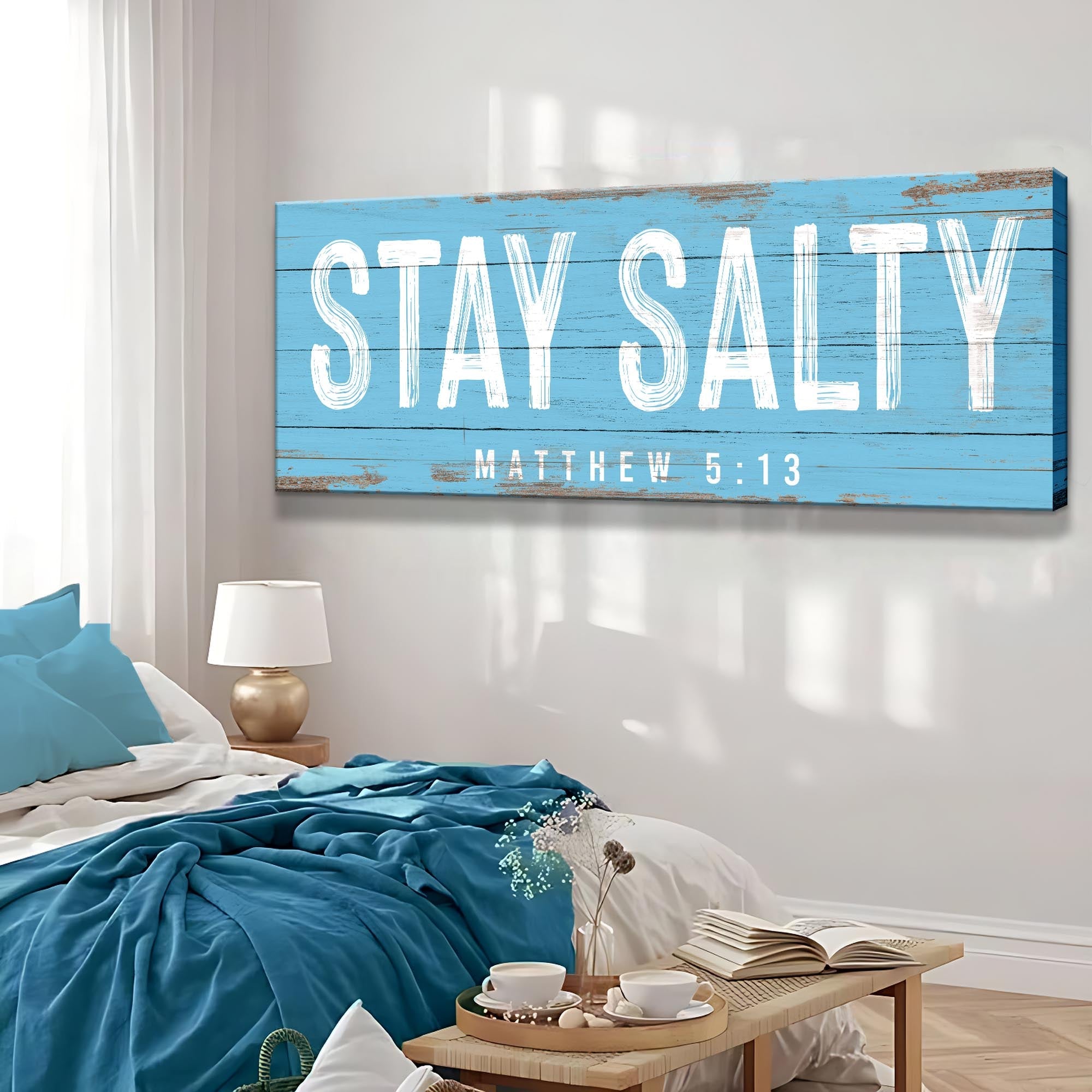 Stay Salty Coastal Sign IV on sale at MyriadMart