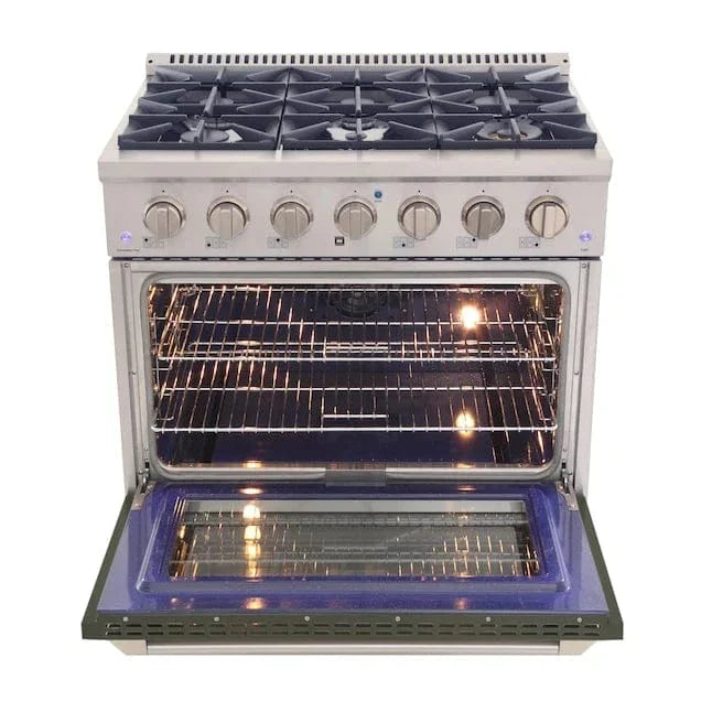 Kucht 36” Pro-Style Kitchen Dual Fuel Range - KDF362/LP-OG on sale at MyriadMart