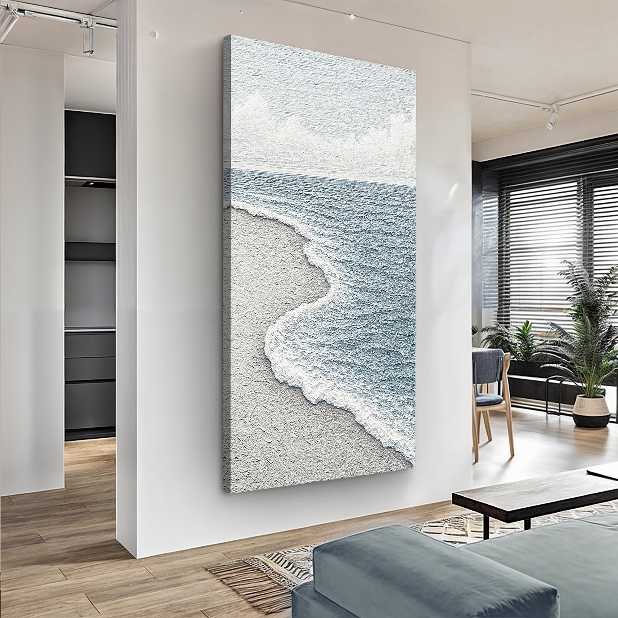 White Waves Abstract Wall Art on sale at MyriadMart