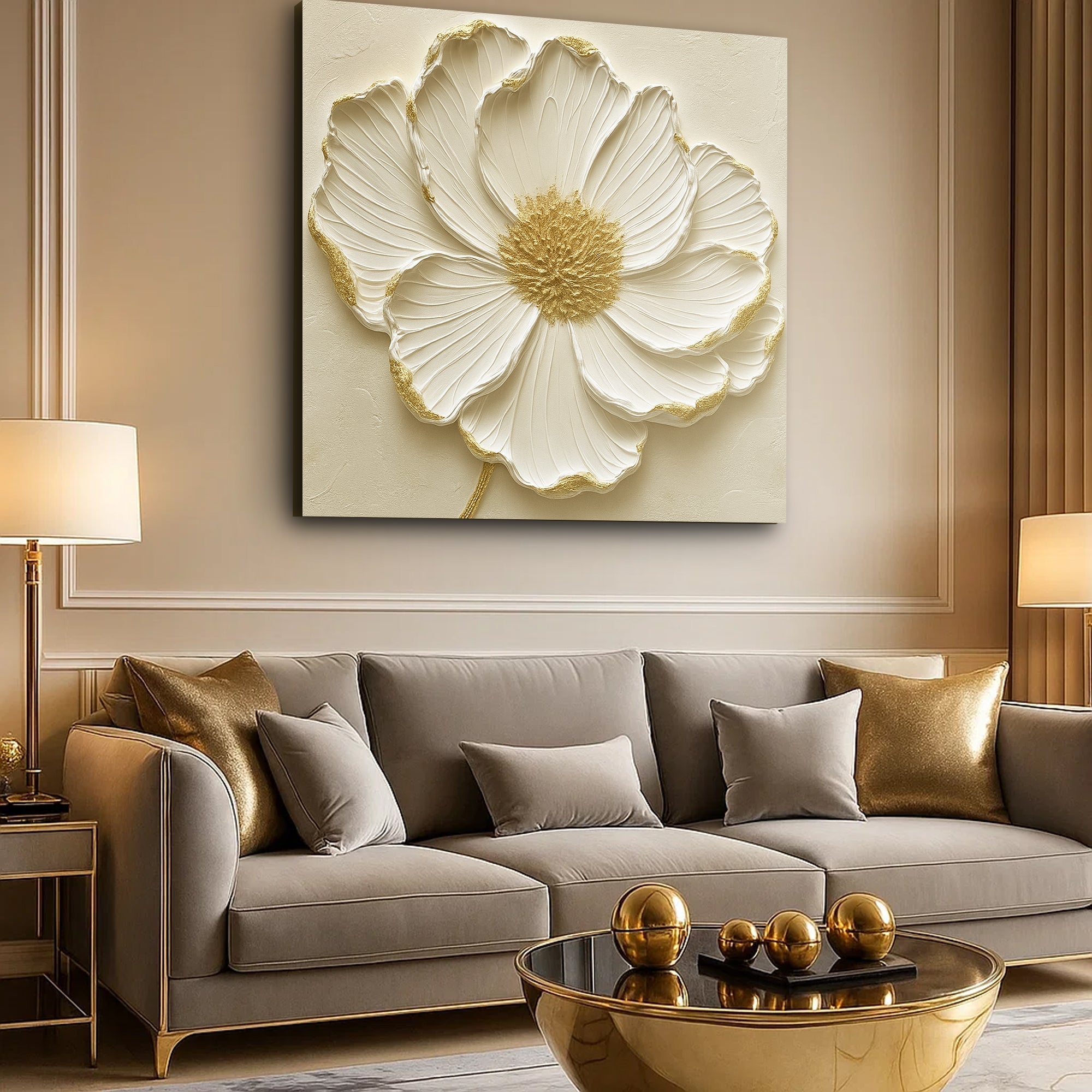 Modern Abstract Flower Wall Art on sale at MyriadMart