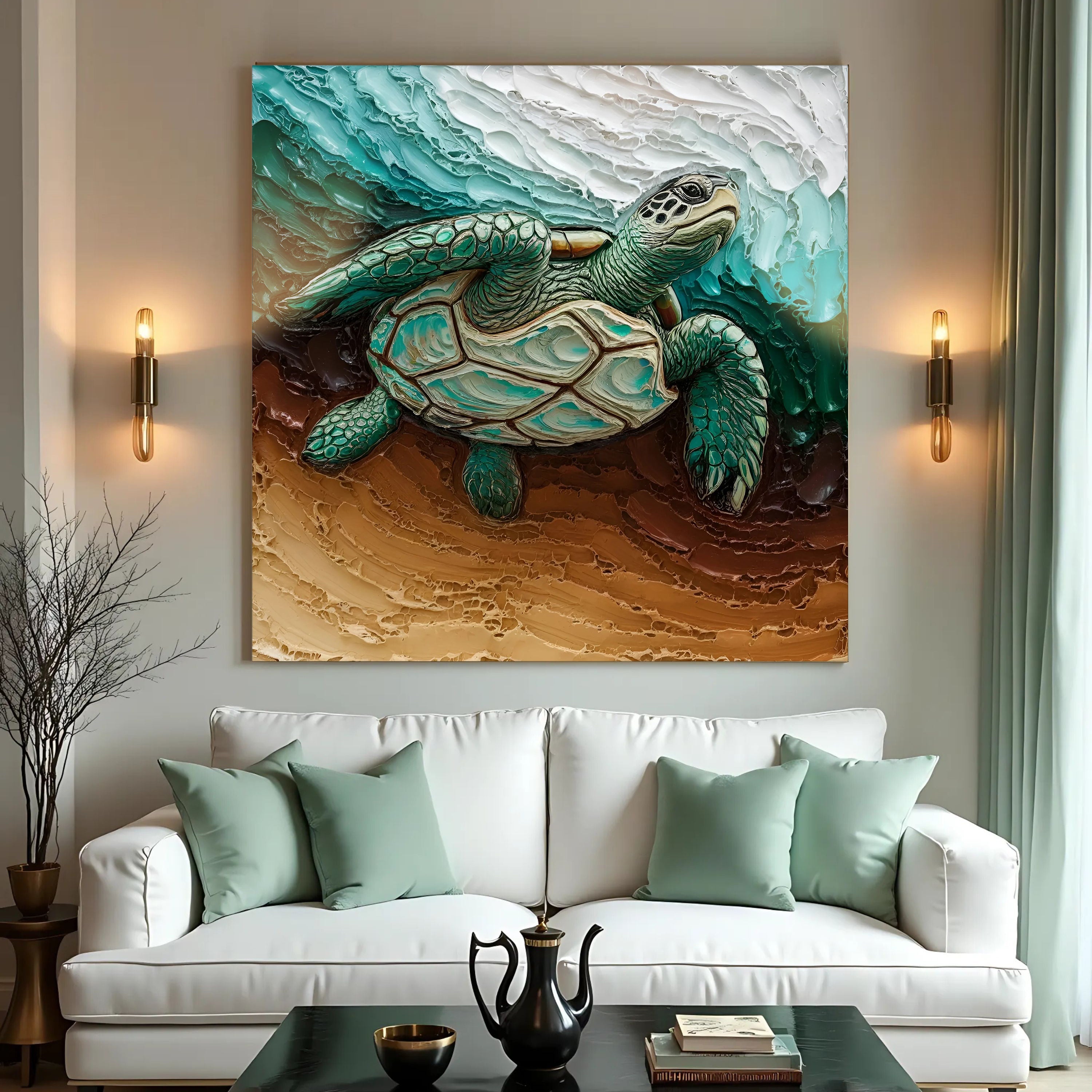3D Turtle Wall Art on sale at MyriadMart