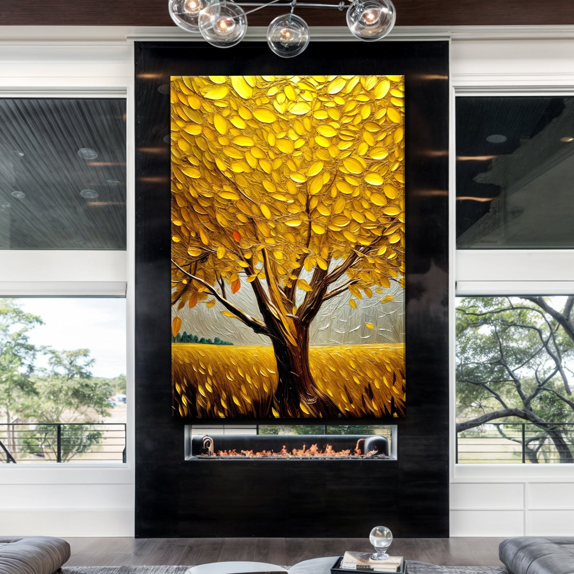 Golden Tree Breeze Wall Art on sale at MyriadMart