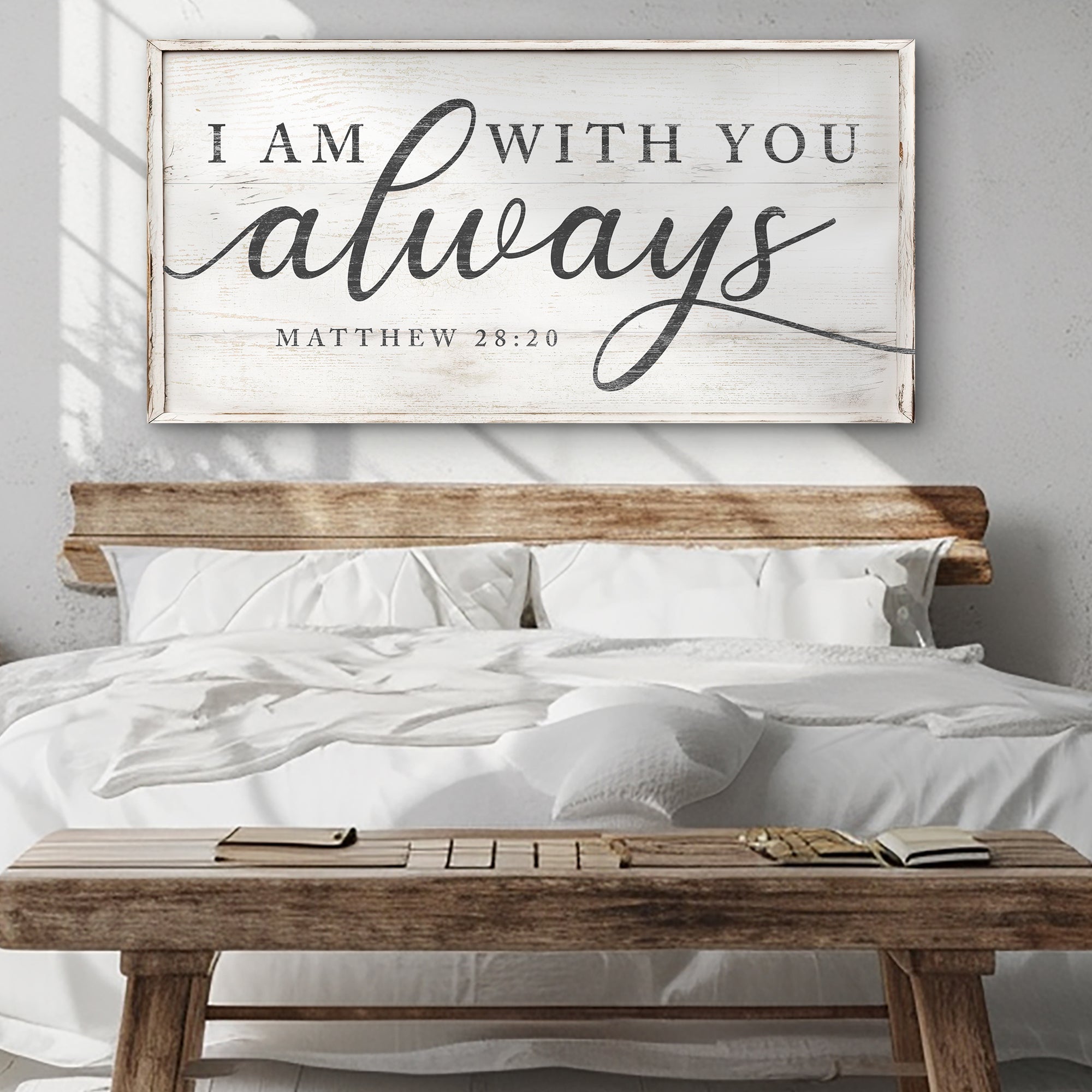 Matthew 28:20 - I Am With You Always Sign IV on sale at MyriadMart