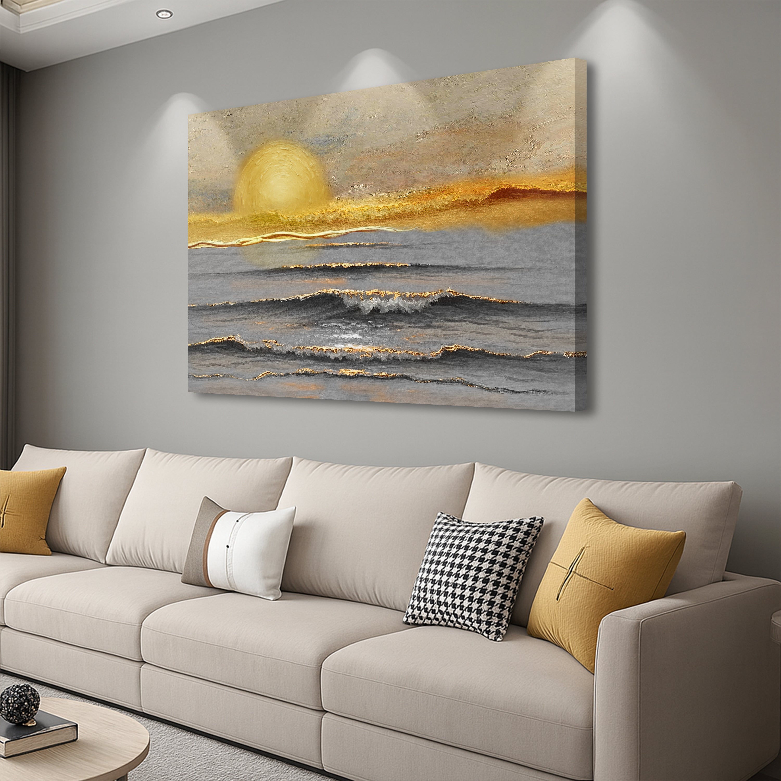 Golden Horizon Calm Wall Art on sale at MyriadMart