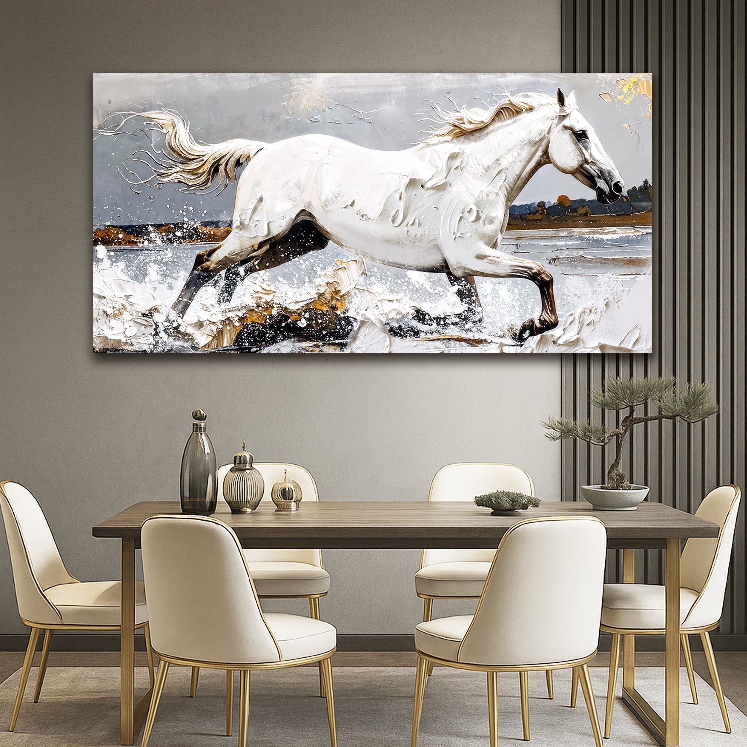 Modern Abstract Horse Wall Art on sale at MyriadMart