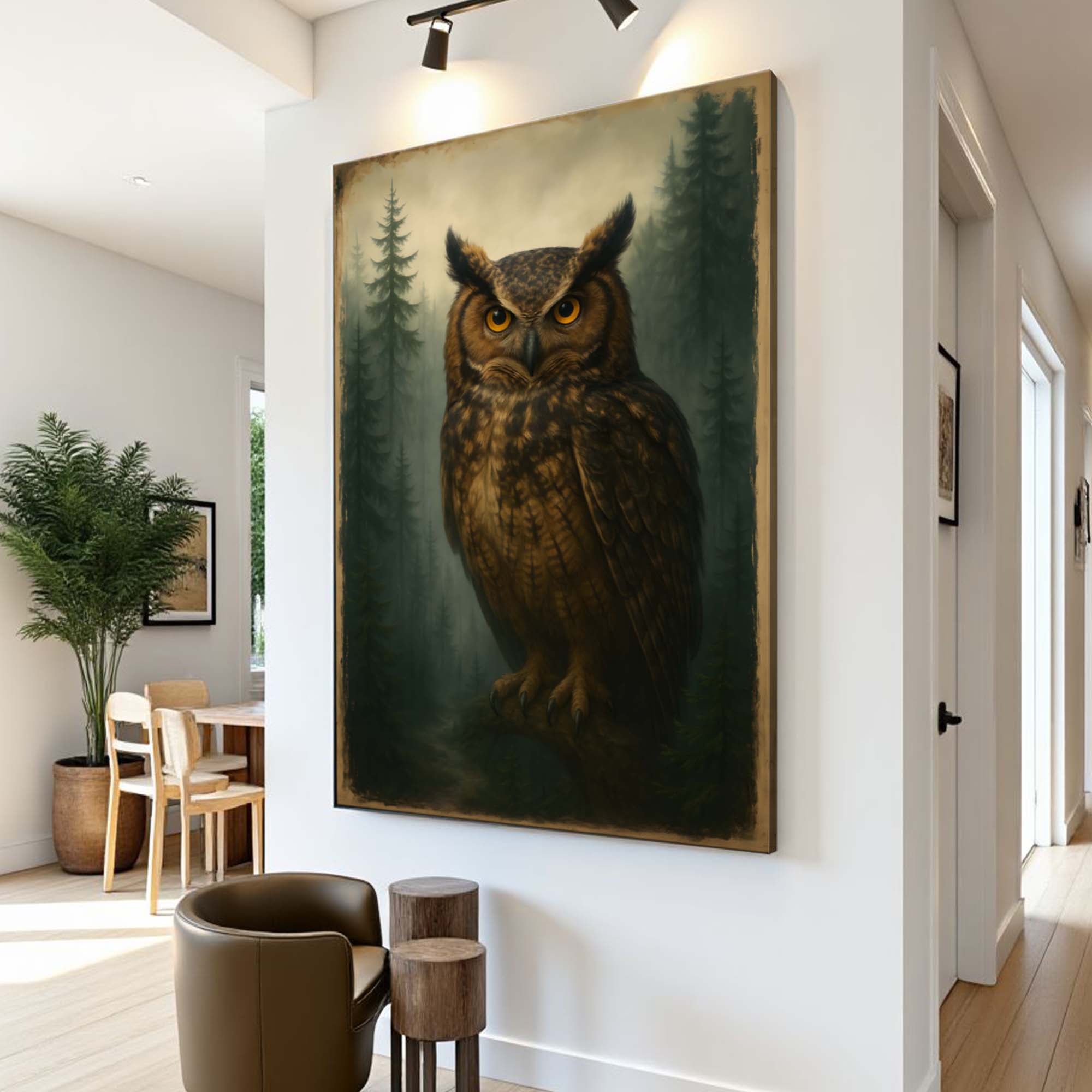 Watcher Of The Woods Owl Wall Art on sale at MyriadMart