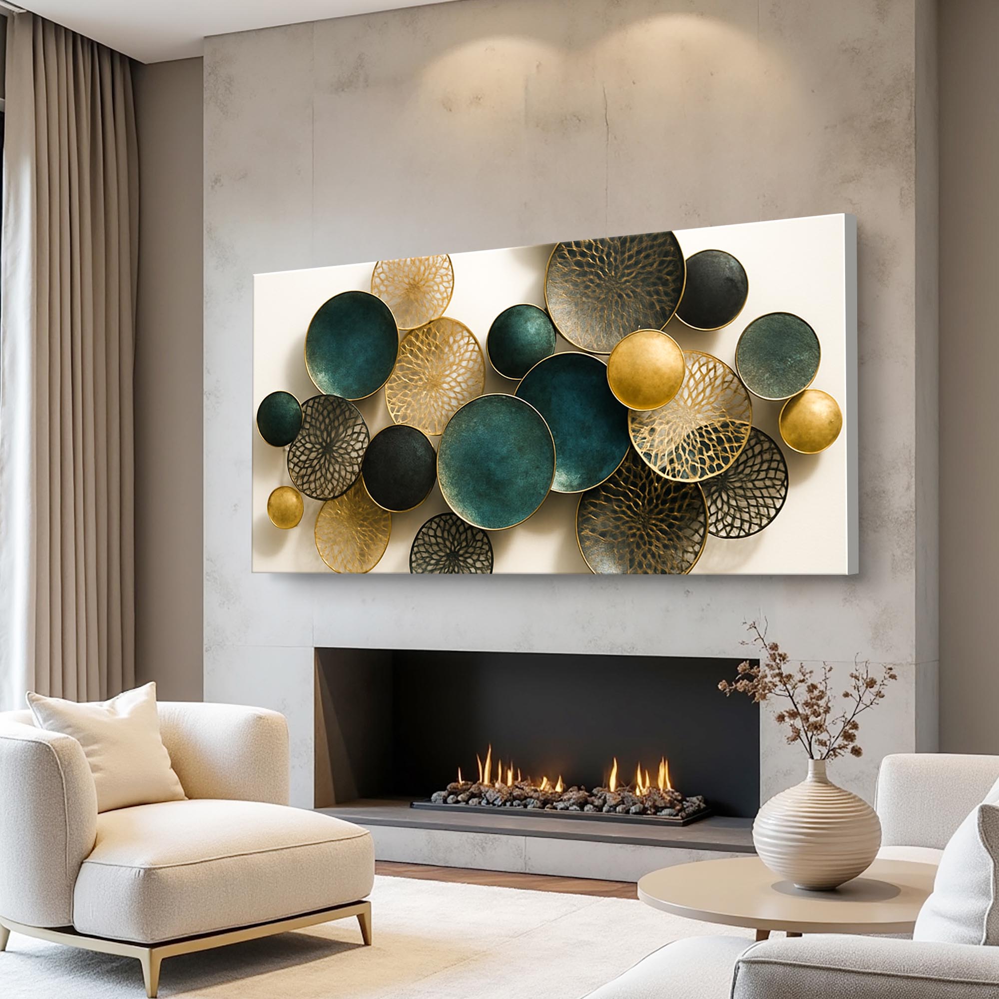 Lotus Leaf Abstract Wall Art VIII on sale at MyriadMart