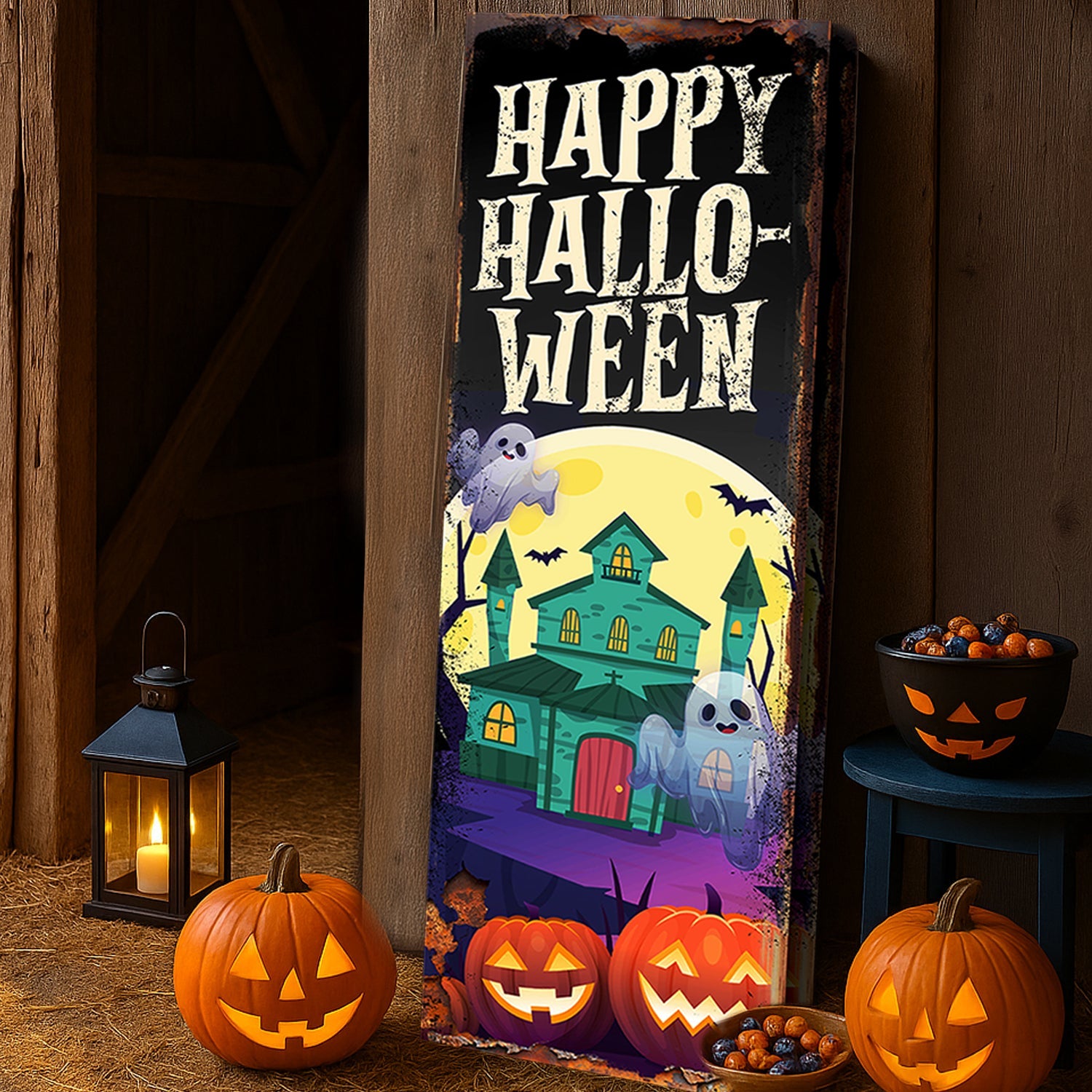 Halloween Welcome Sign on sale at MyriadMart