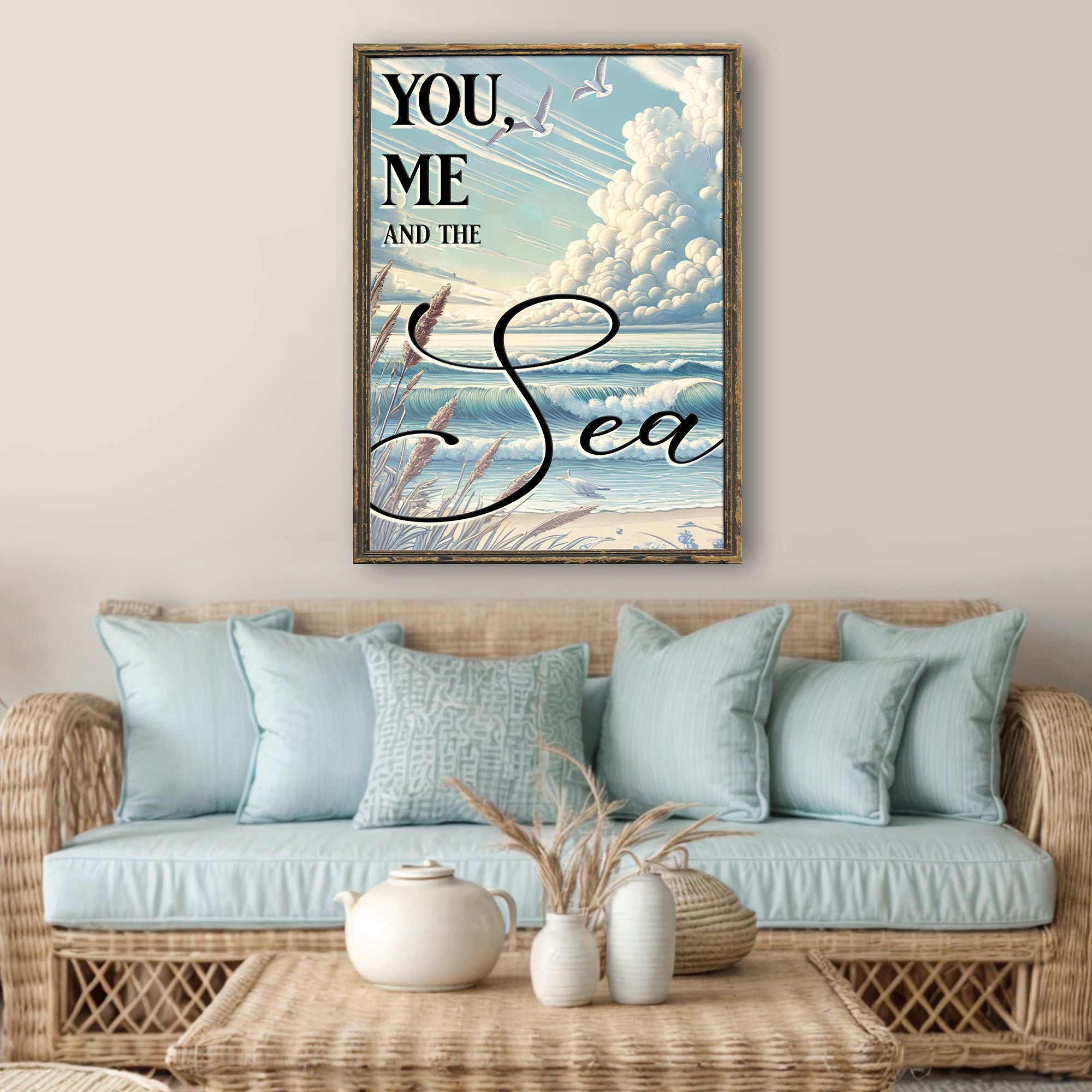 You Me and the Sea Coastal Sign III on sale at MyriadMart