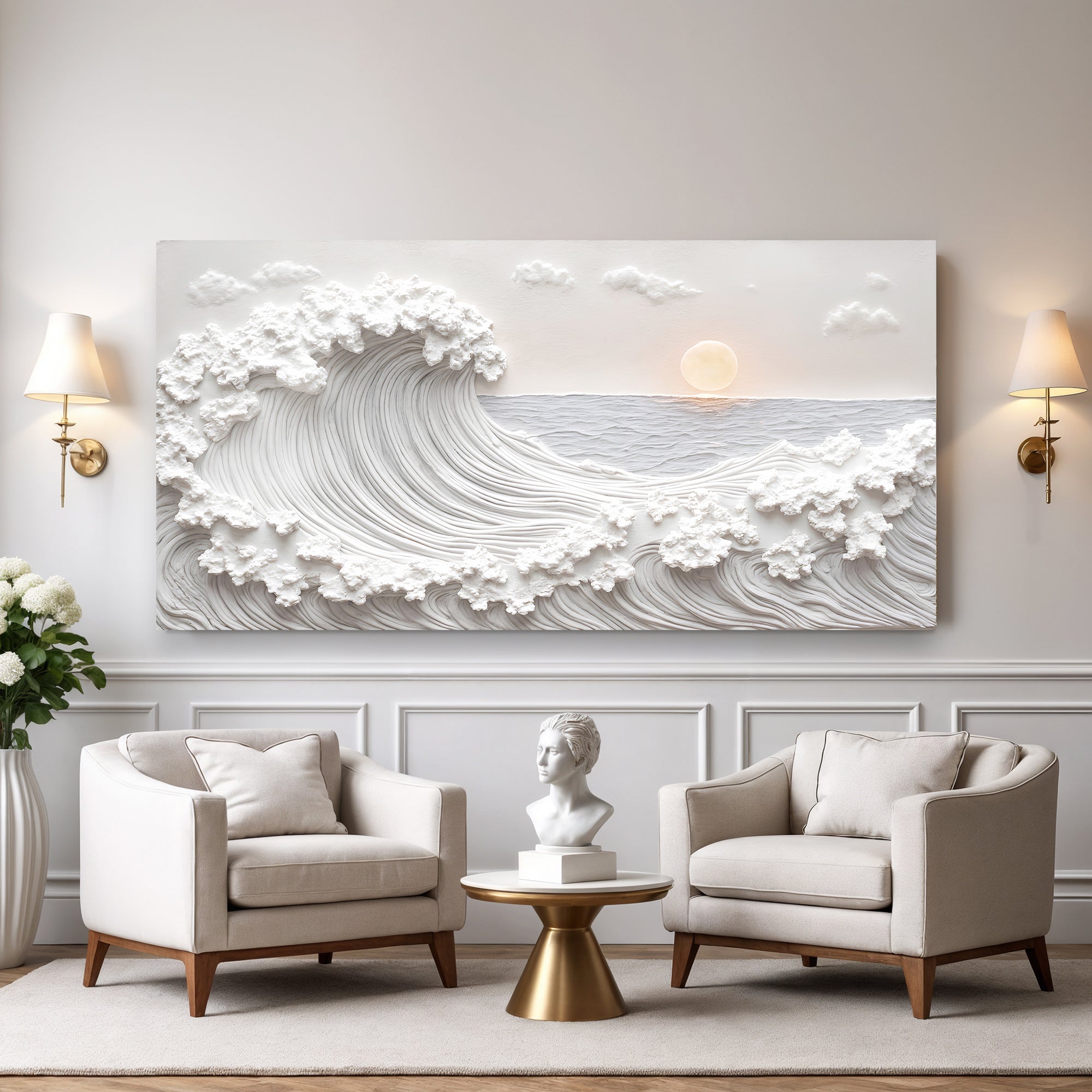 Ocean Waves Abstract Wall Art on sale at MyriadMart