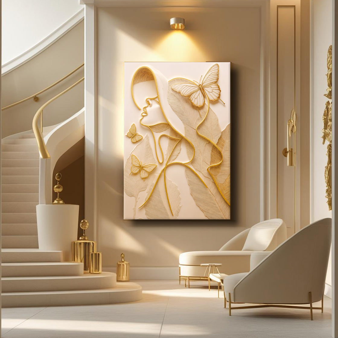 Minimalist Woman Line Wall Art on sale at MyriadMart