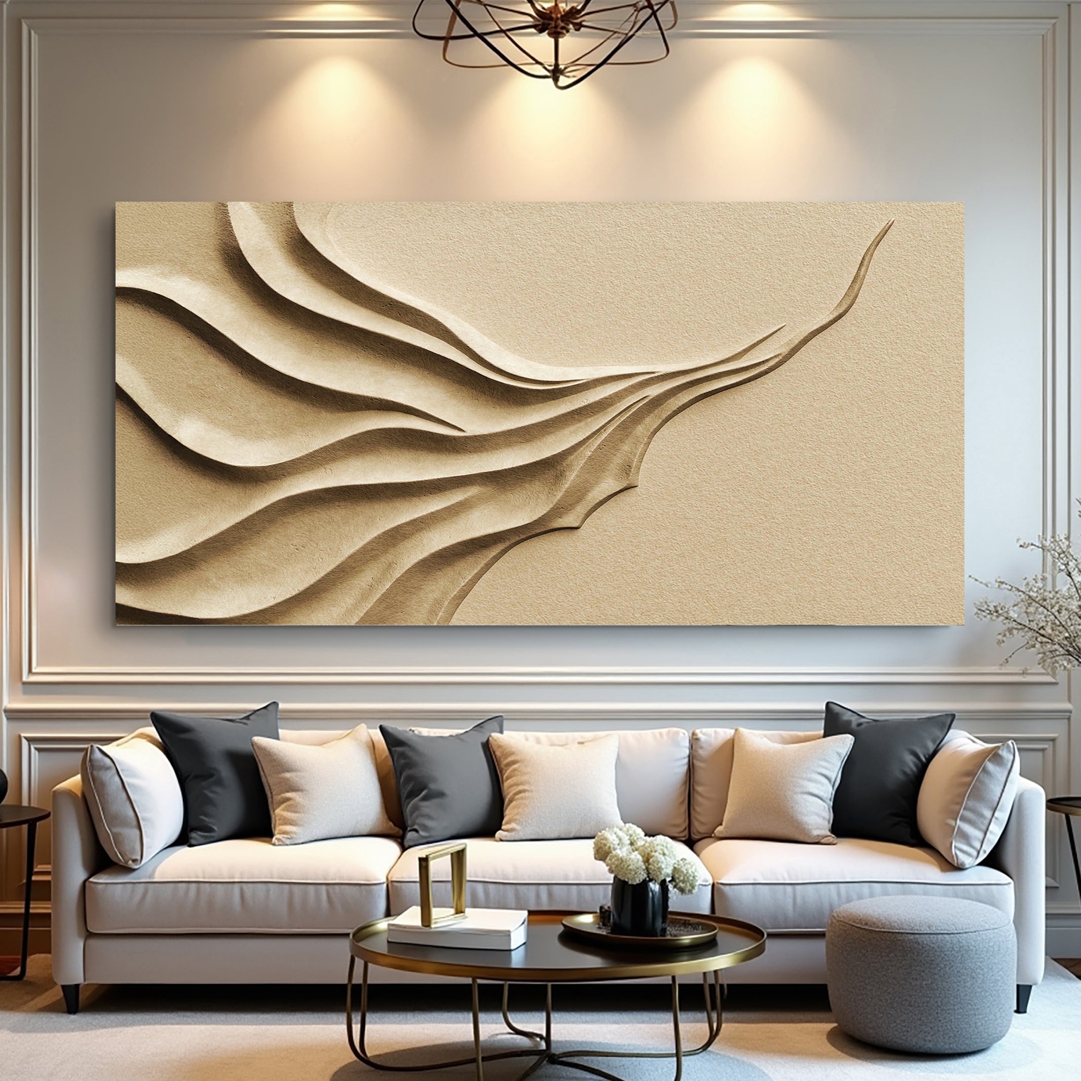 Beige Minimalist Wall Art II on sale at MyriadMart